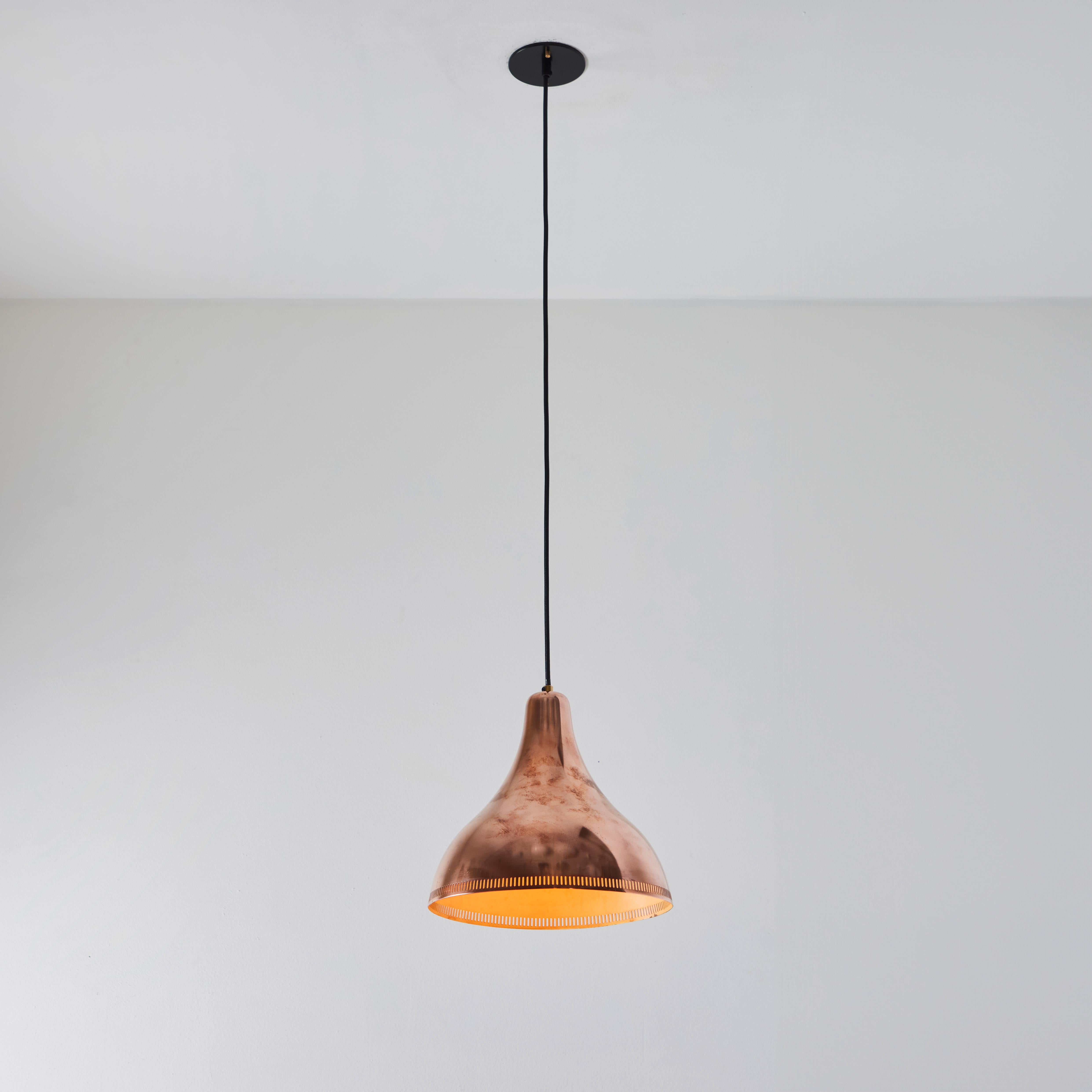 Gallery Detail: 1950S Bent Karlby Perforated Pendant In Copper For Lyfa For