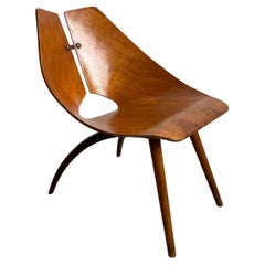 1950s Bent Plwood Chair by Ray Komai JG Furniture Inc. Mid-Century Architect