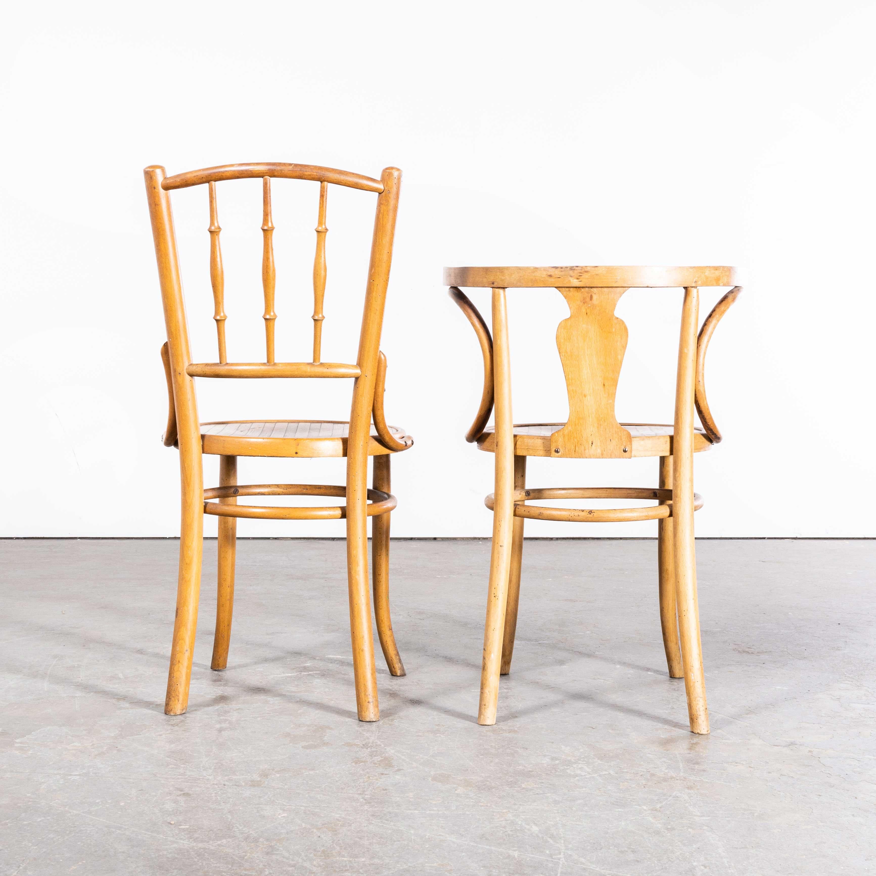 1950s Bentwood Debrecen Blonde Dining Chairs, Set of Six In Good Condition For Sale In Hook, Hampshire