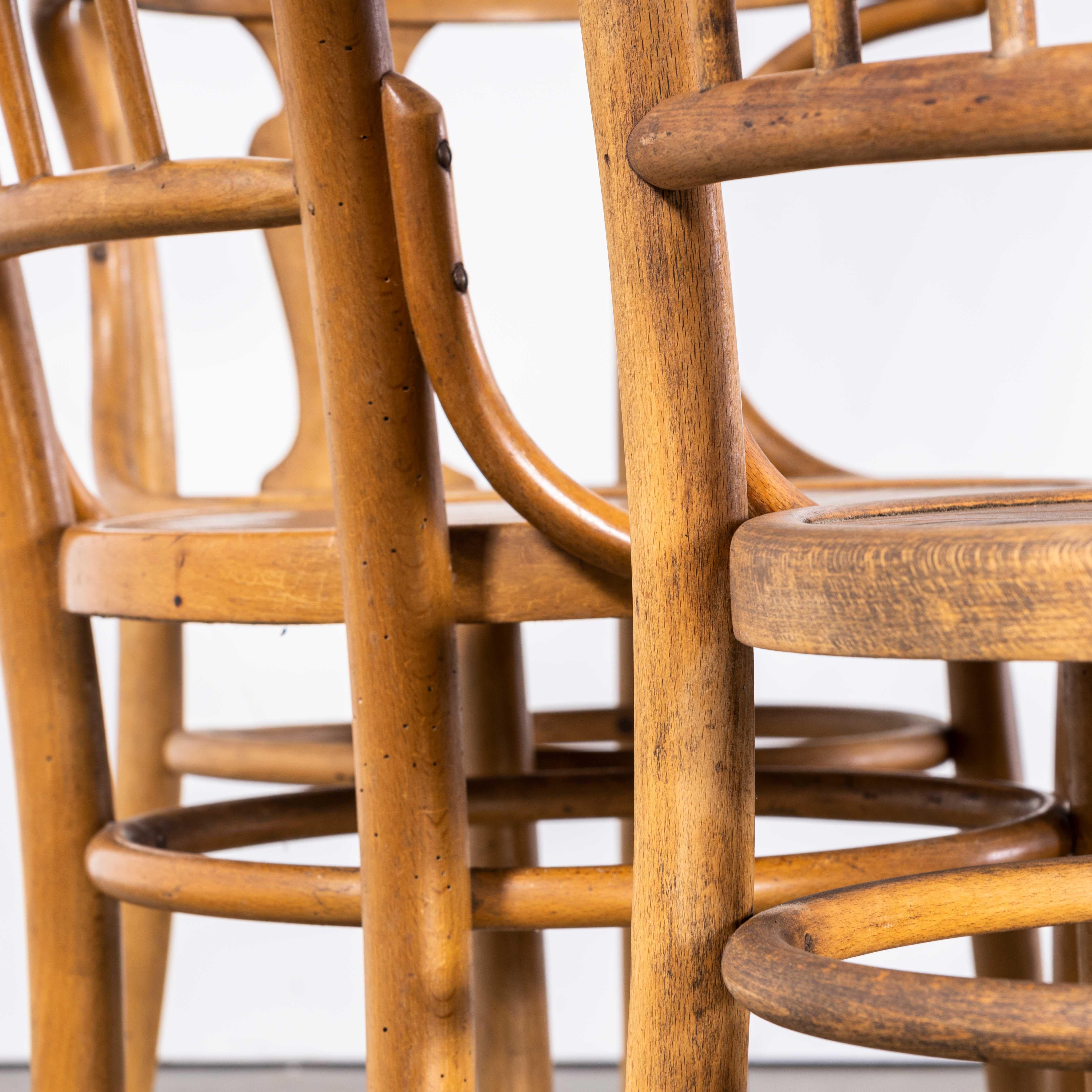 1950s Bentwood Debrecen Blonde Dining Chairs, Set of Six For Sale 4