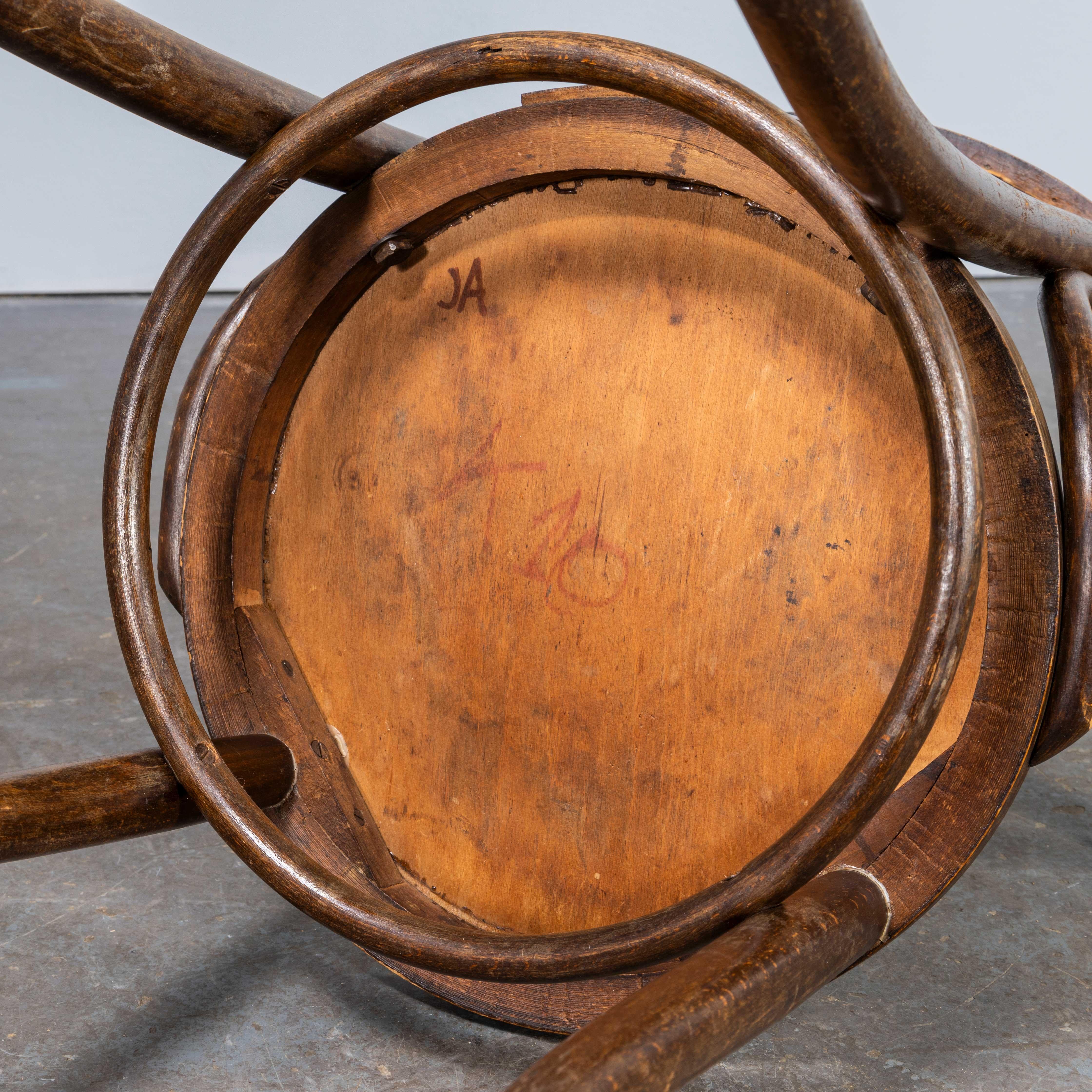 1950's Bentwood Debrecen Dining Arm Chairs - Pair 4
