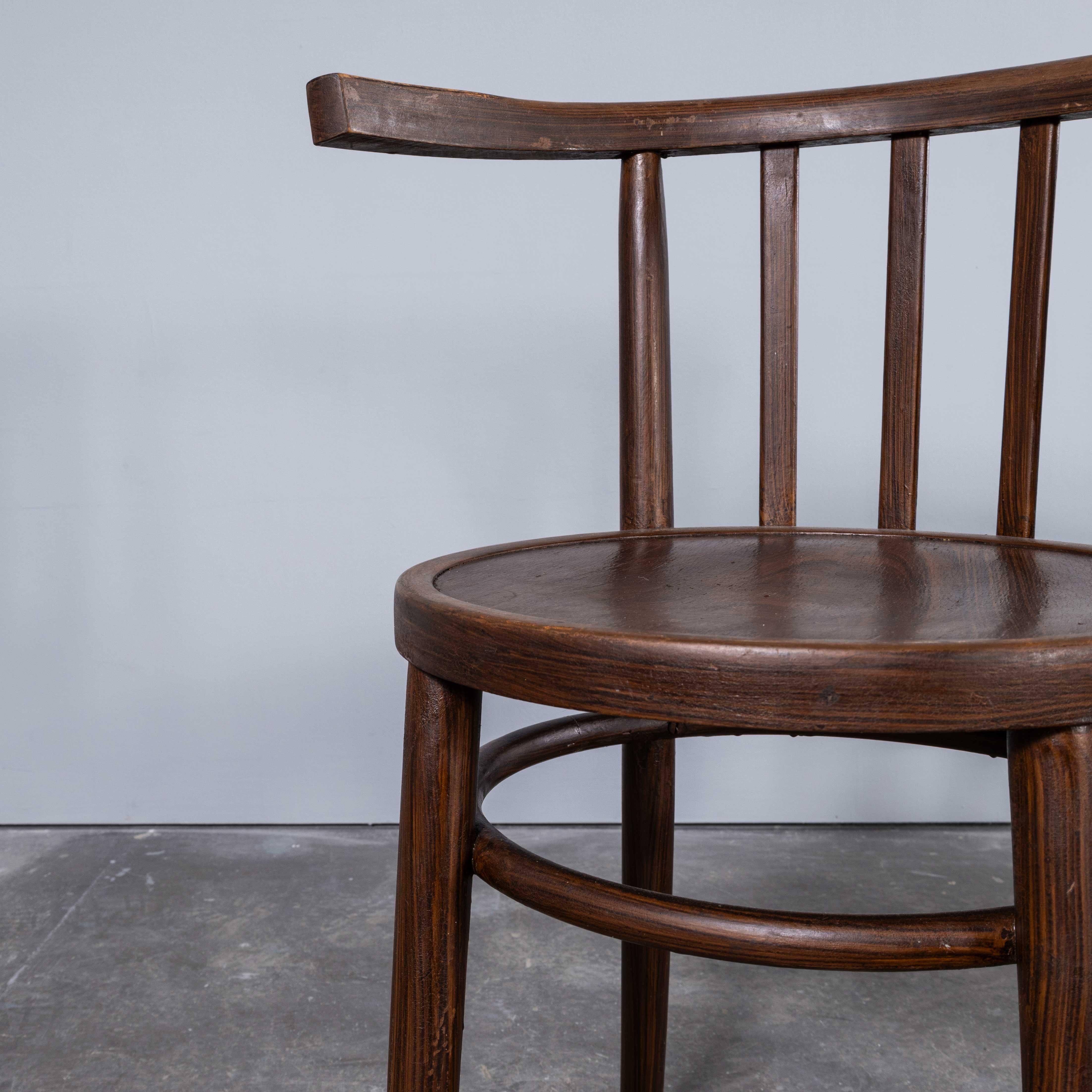 1950's Bentwood Debrecen Dining Arm Chairs - Set Of Eight. For Sale 5
