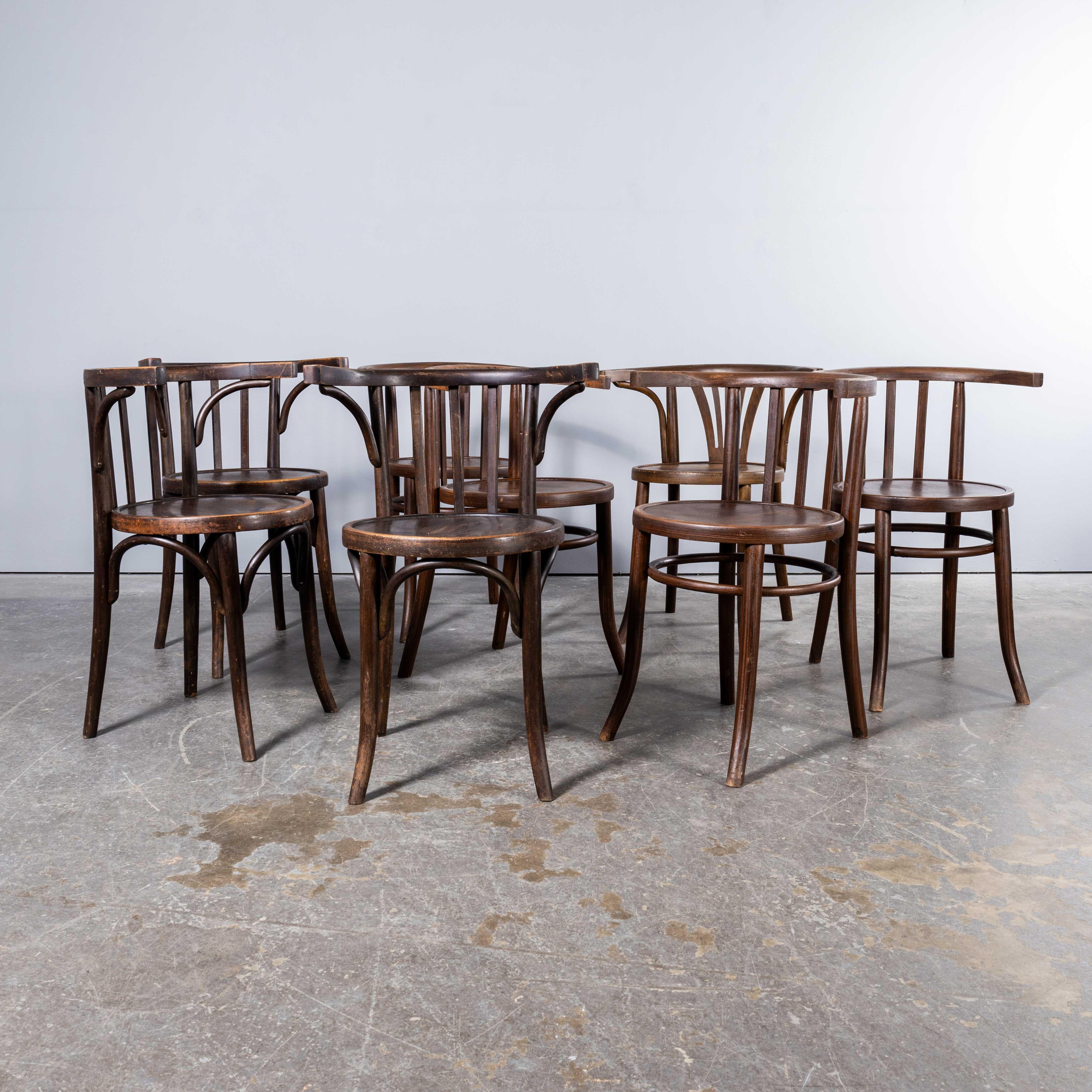 1950's Bentwood Debrecen Dining Arm Chairs - Set Of Eight. For Sale 9