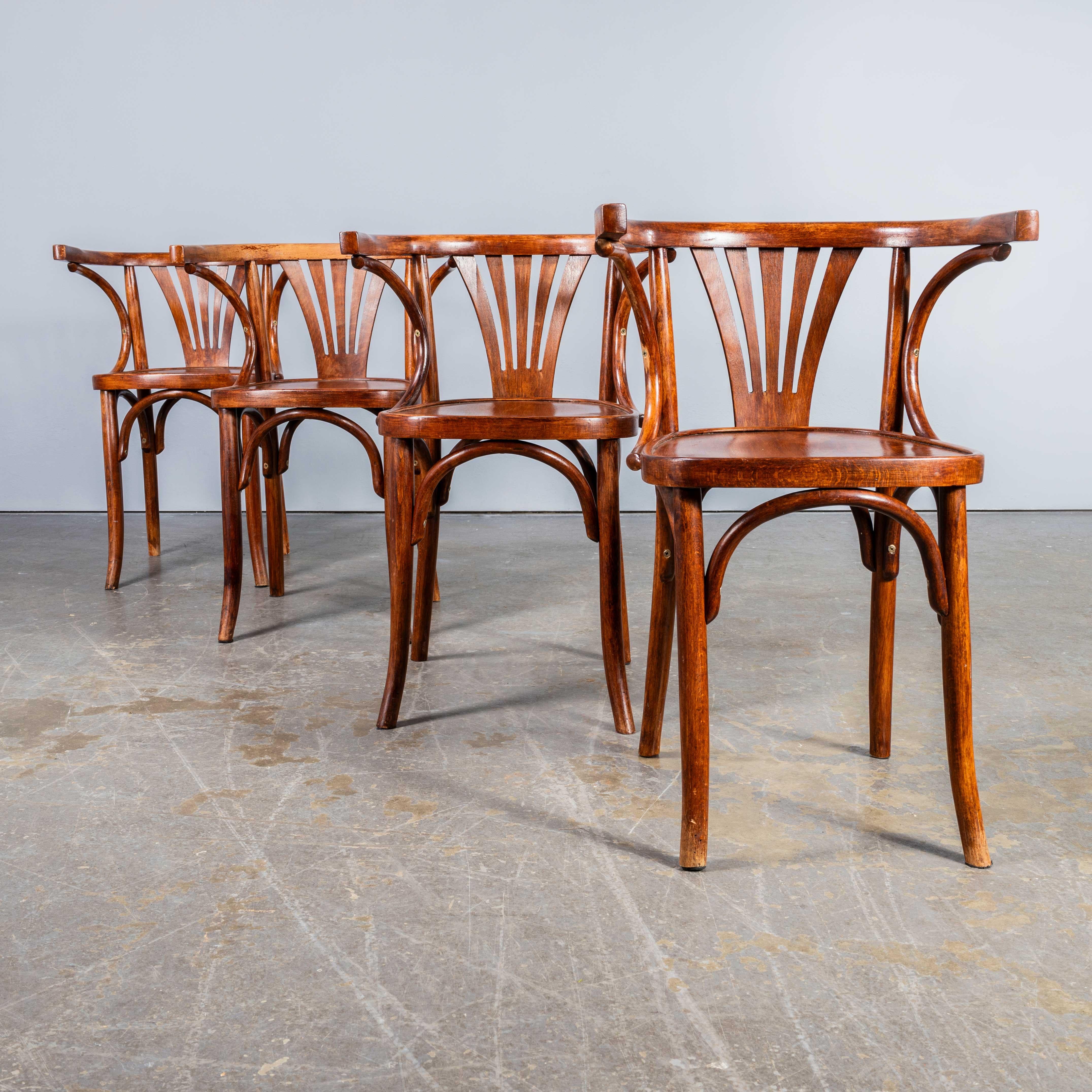 1950's Bentwood Debrecen Dining Arm Chairs - Set von vier im Angebot 4