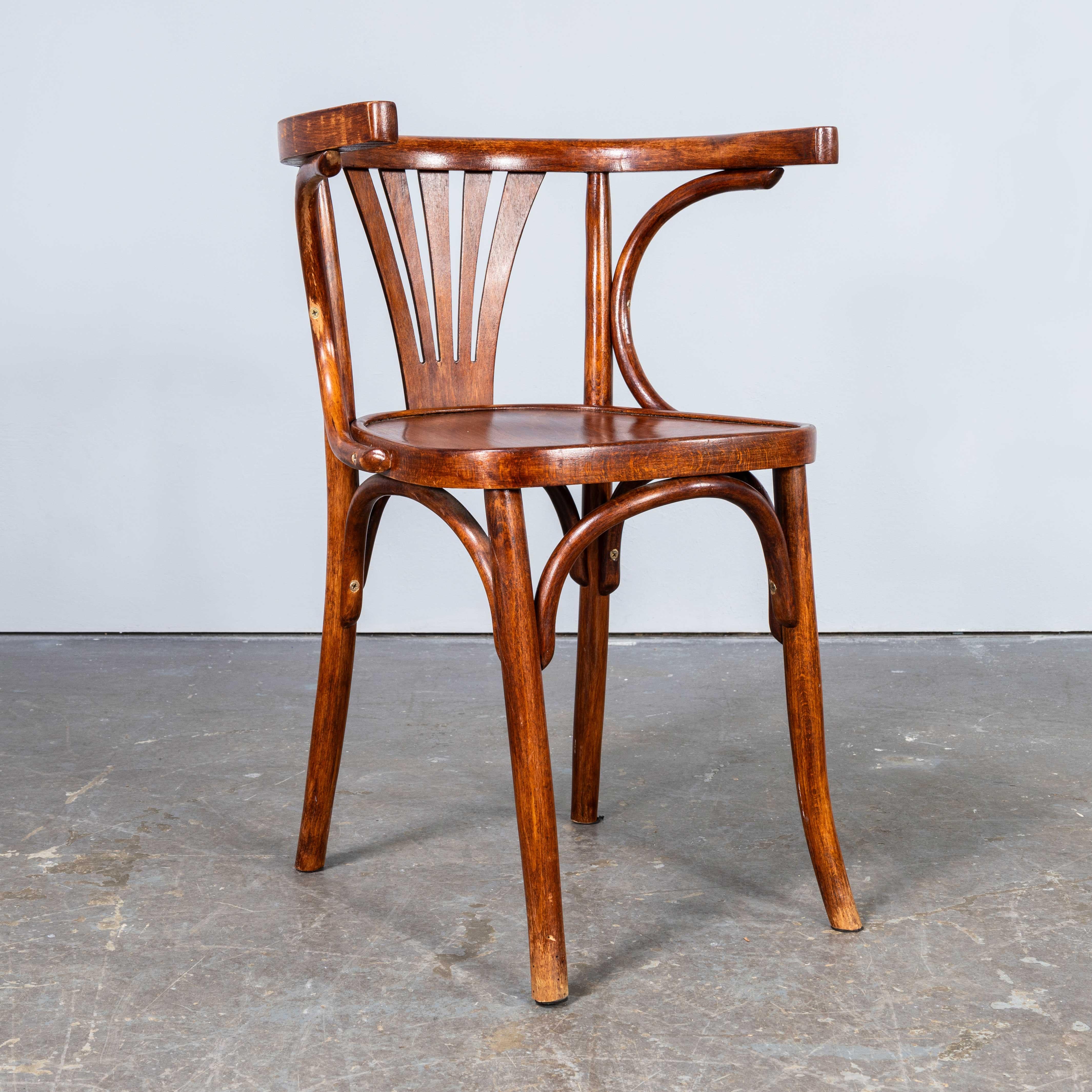1950's Bentwood Debrecen Dining Arm Chairs - Set von vier im Angebot 2