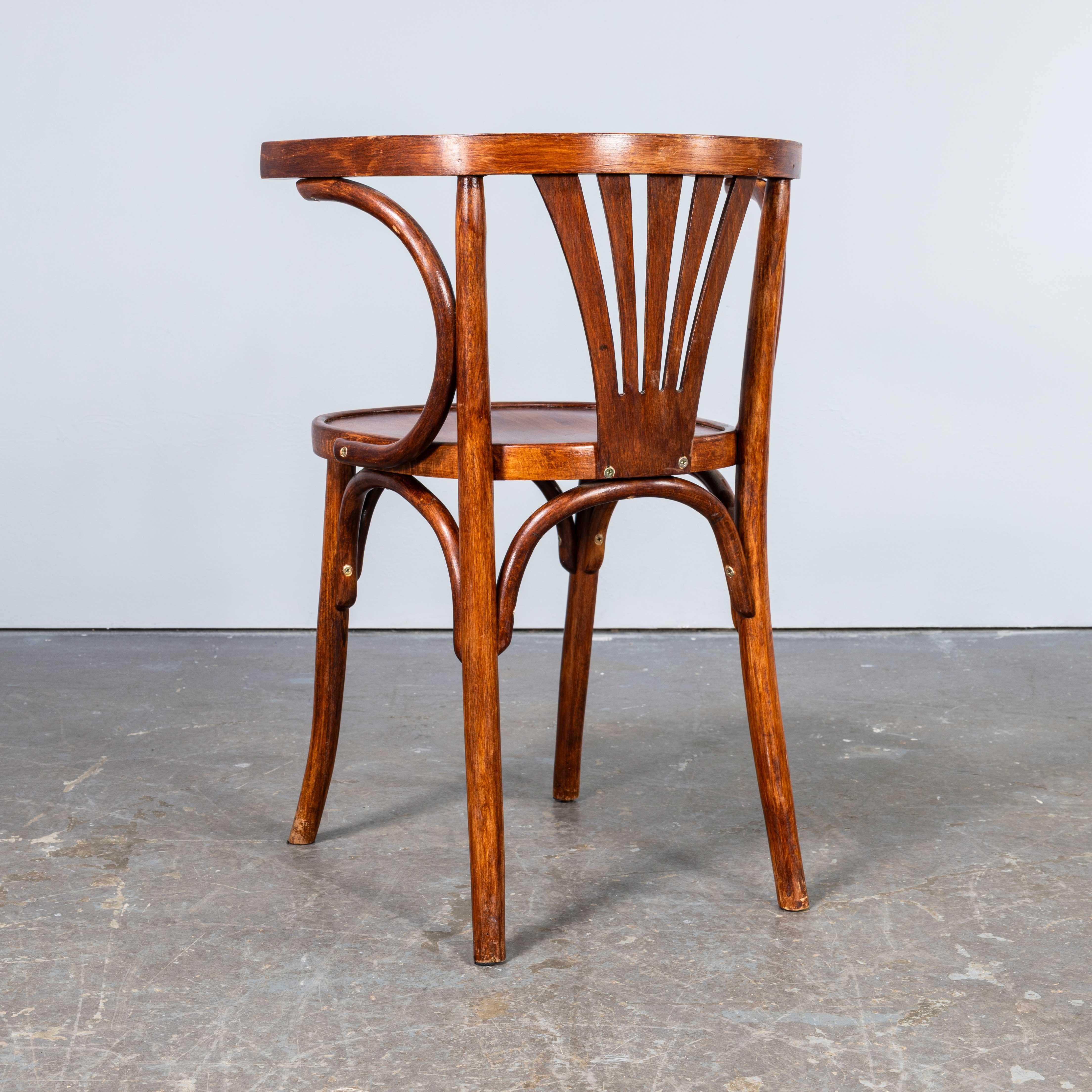 1950's Bentwood Debrecen Dining Arm Chairs - Set von vier im Angebot 3