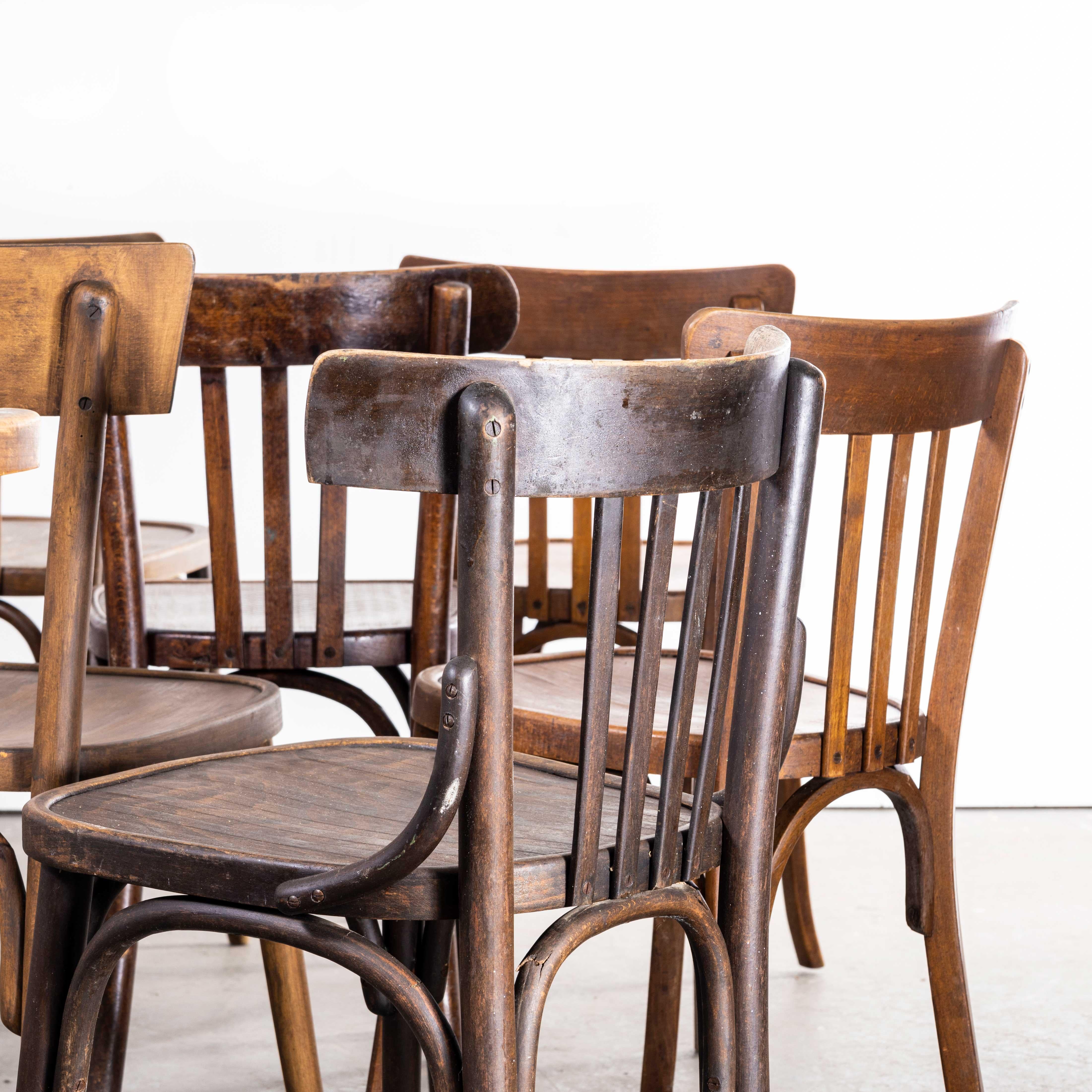1950s Bentwood Debrecen Dining Chairs - Harlequin Set of Twelve 1
