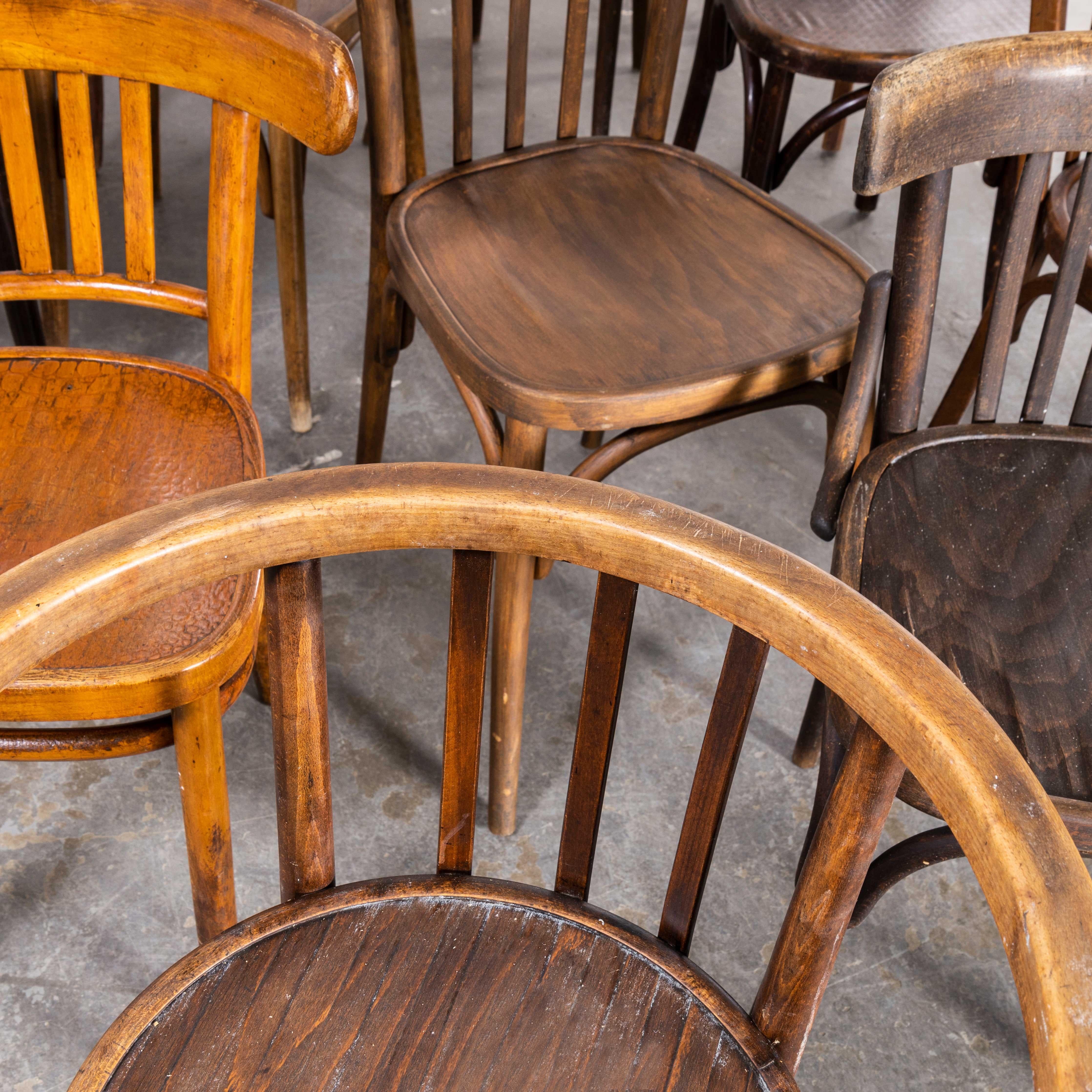 1950s Bentwood Debrecen Dining Chairs - Harlequin Set of Twelve 2