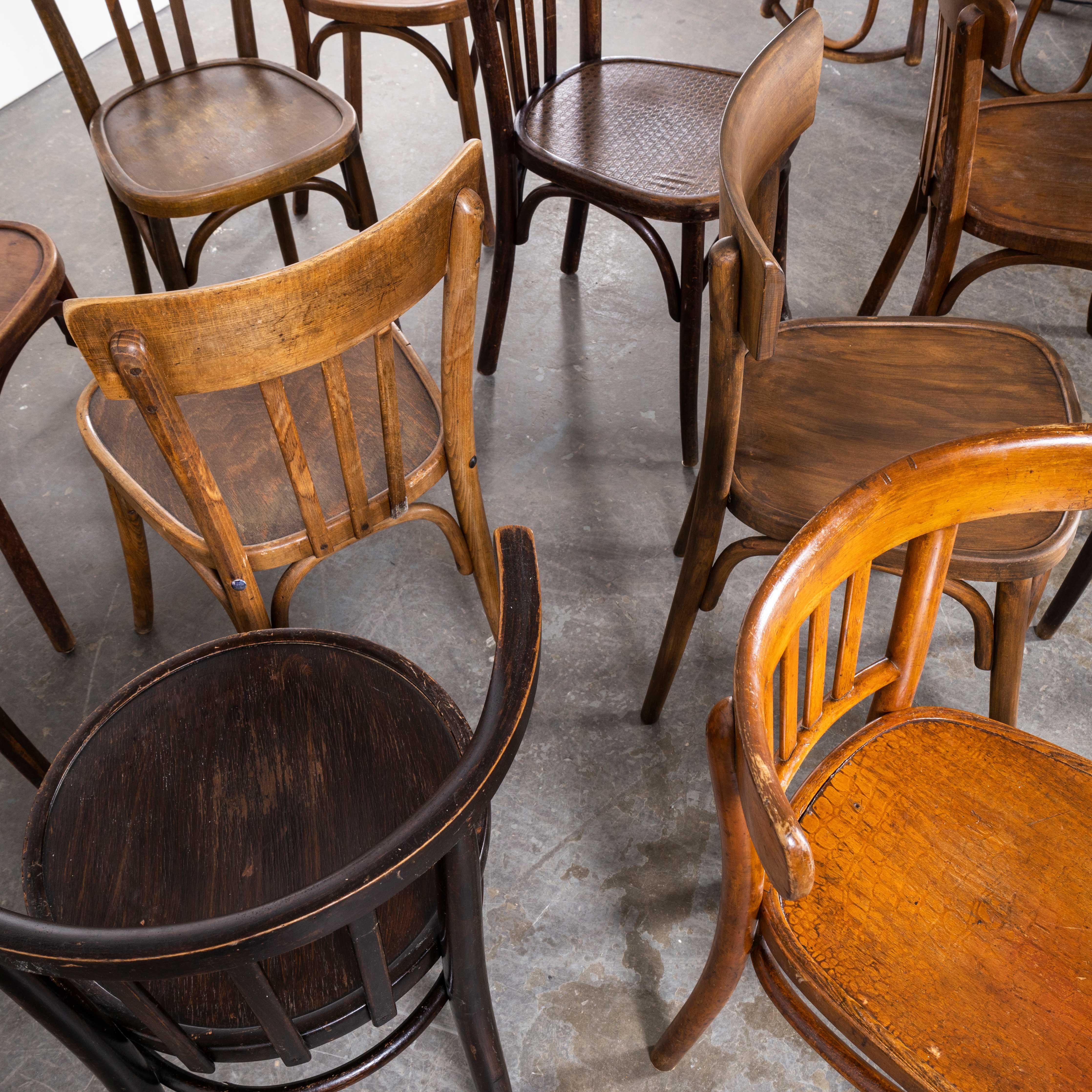 1950s Bentwood Debrecen Dining Chairs - Harlequin Set of Twelve 4