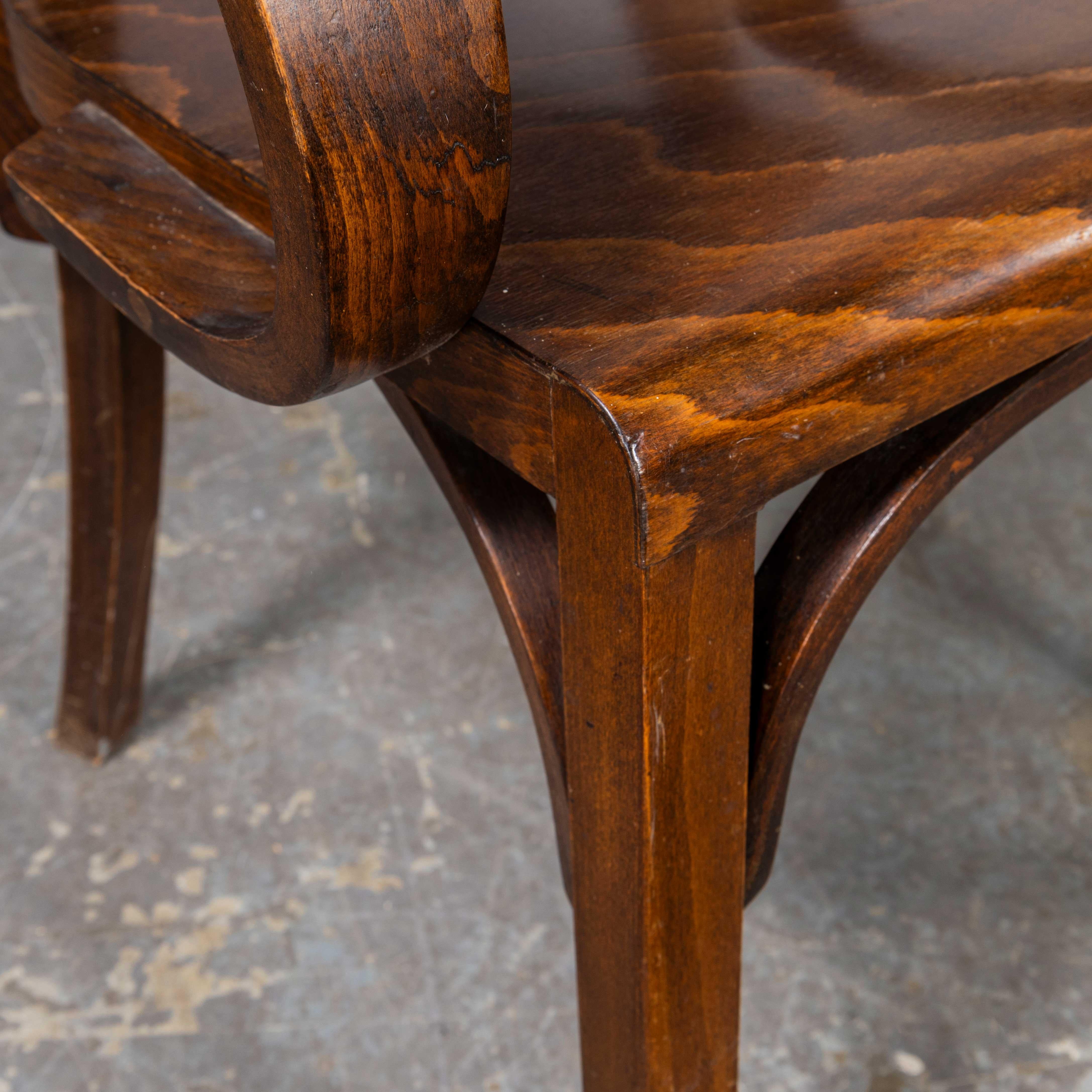 1950's Bentwood Debrecen Dining Loop Arm Chairs - Set Of Four 5