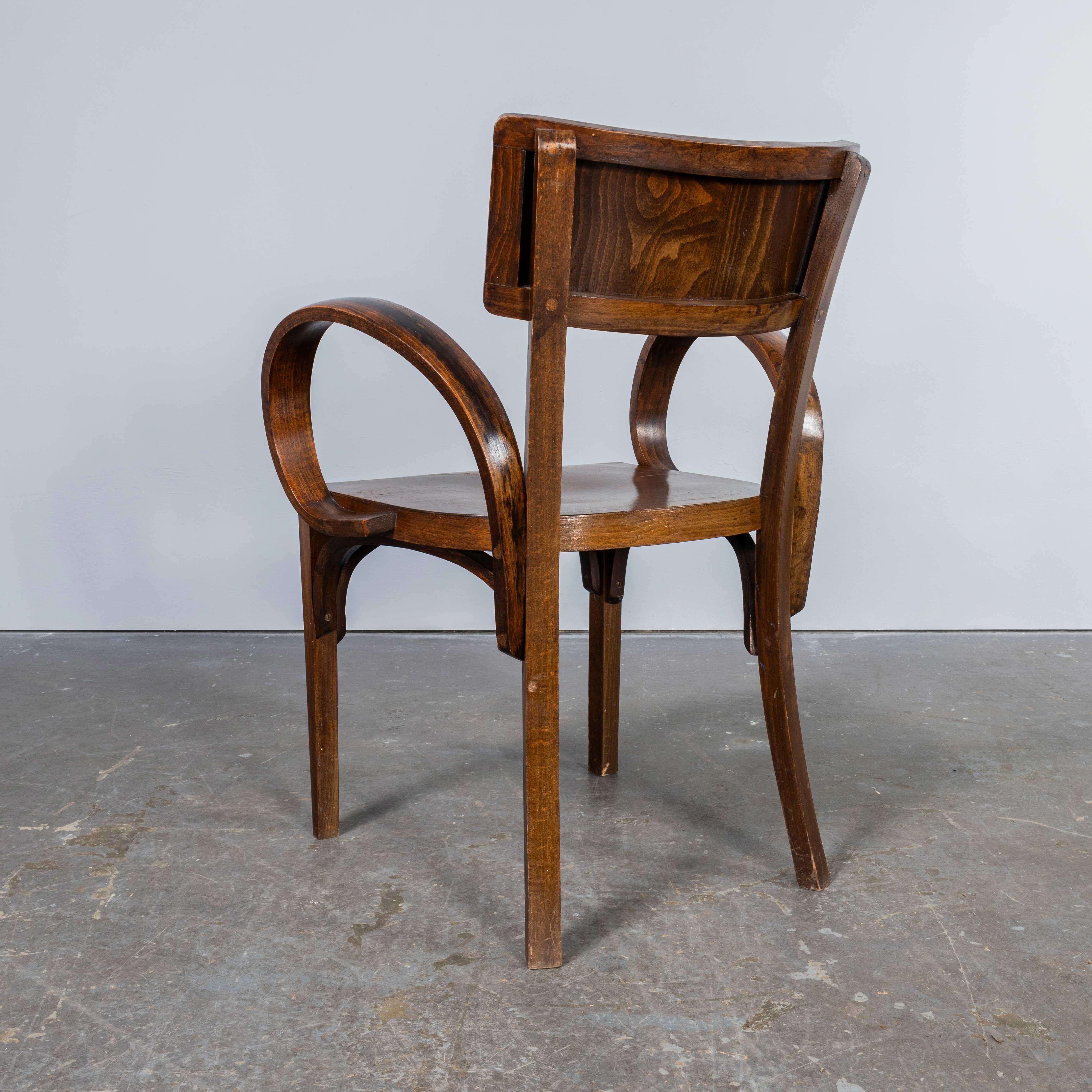 1950's Bentwood Debrecen Dining Loop Arm Chairs - Set Of Four 2