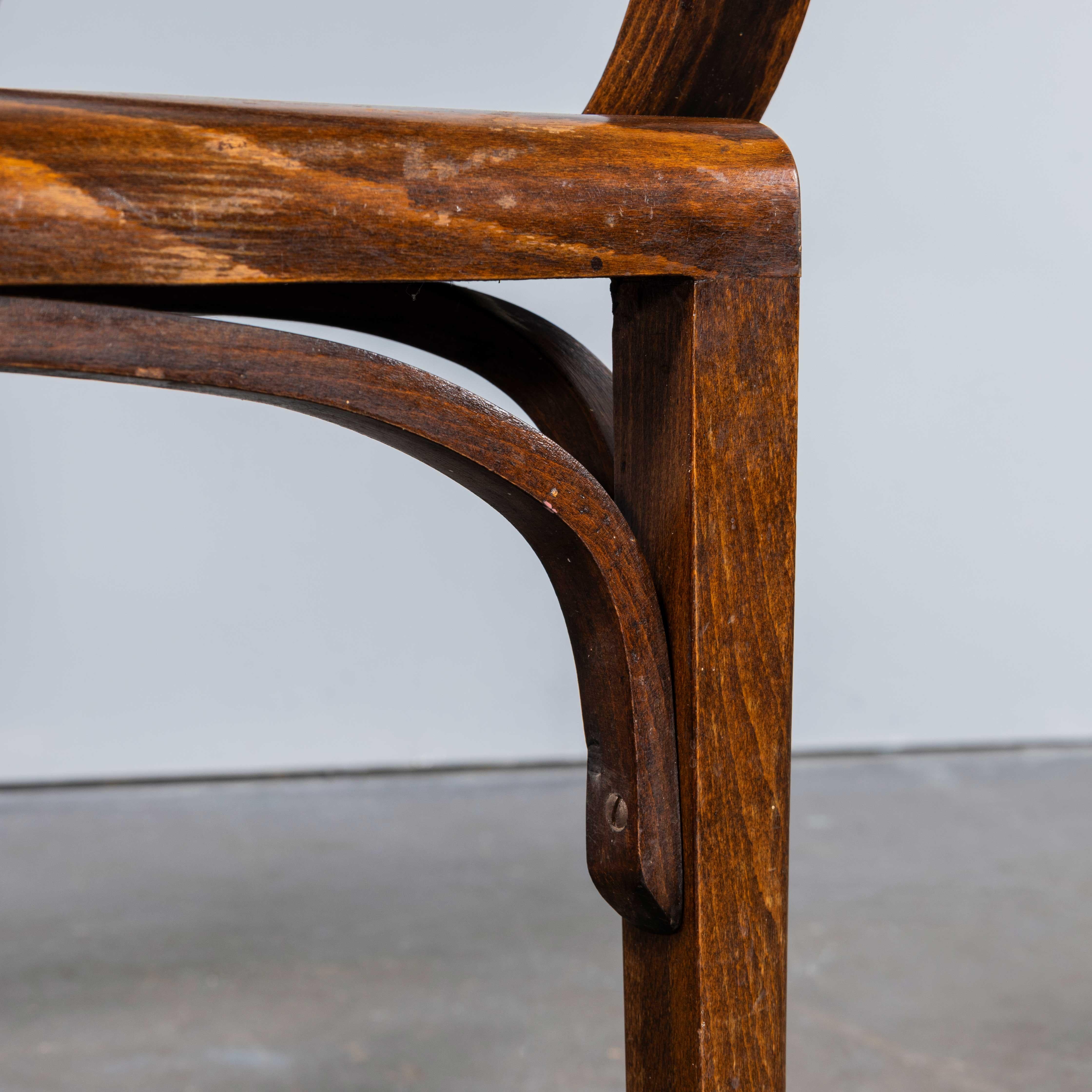 1950's Bentwood Debrecen Dining Loop Arm Chairs - Set Of Four 3
