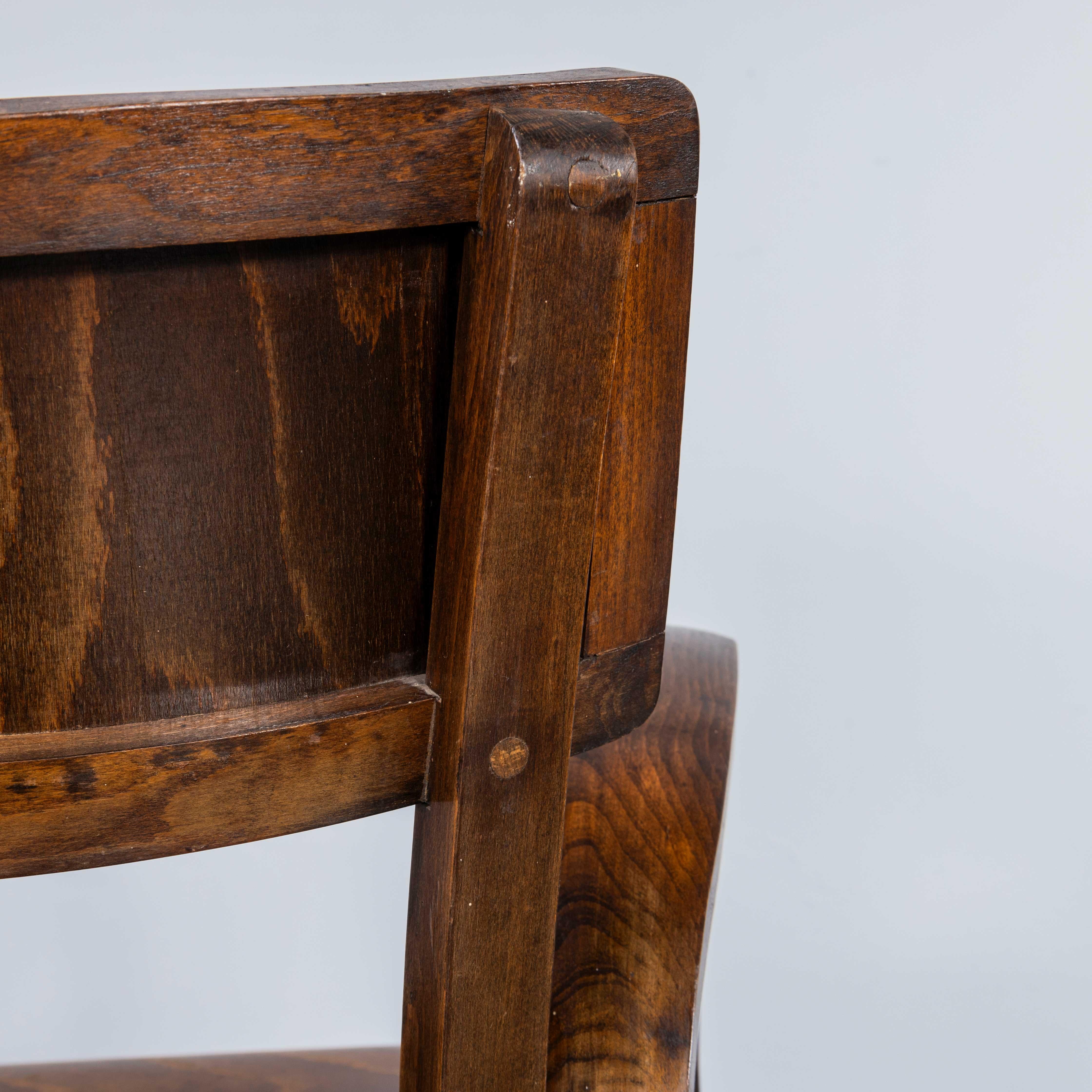 1950's Bentwood Debrecen Dining Loop Arm Chairs - Set Of Four 4
