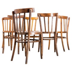 1950s Bentwood Debrecen Elegant Back Dining Chairs, Set of Six