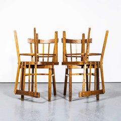 1950's Bentwood Debrecen Simple Stick back Dining Chairs - Set Of Four