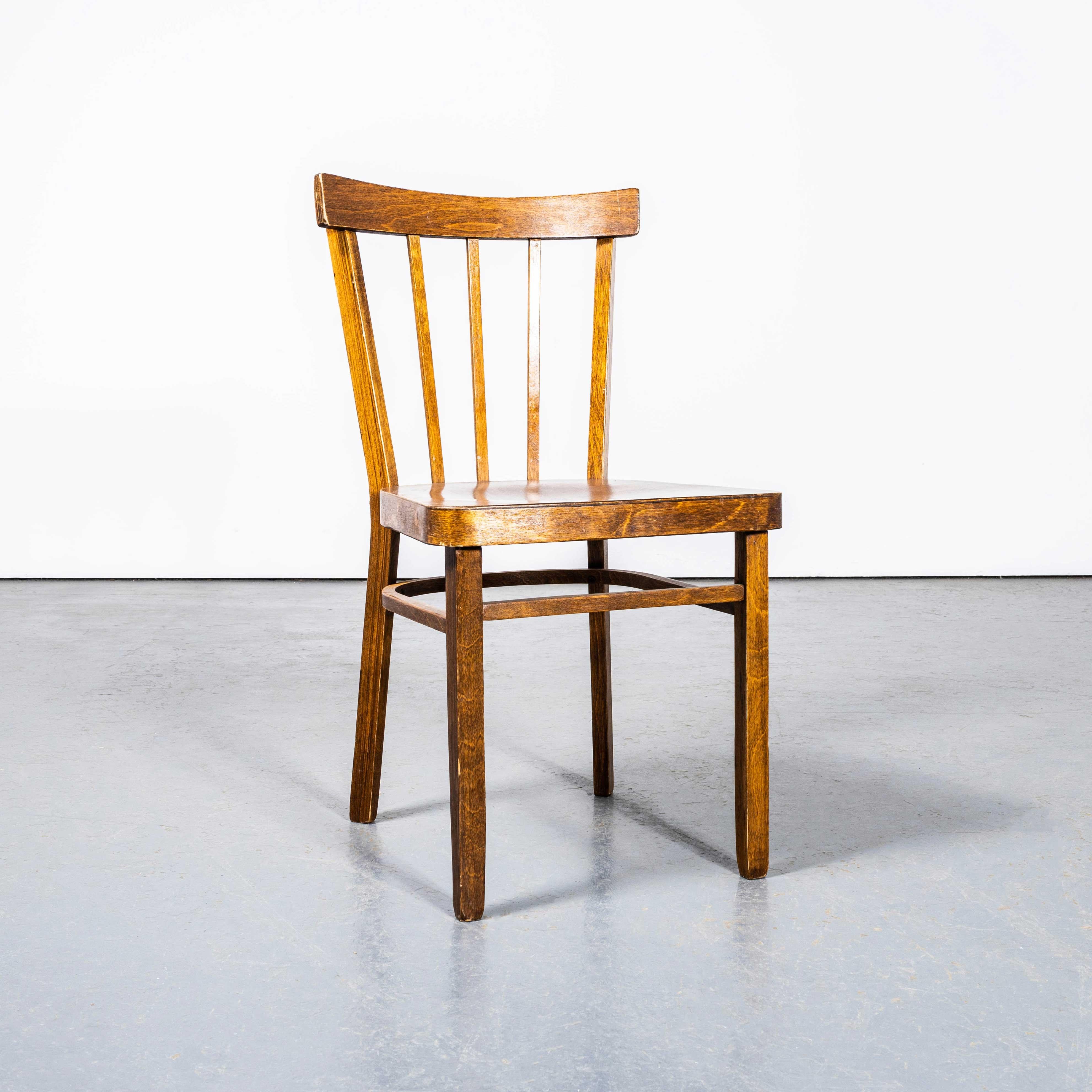 1950's Bentwood Debrecen Simple Stick back Dining Chairs - Set Of Four 2