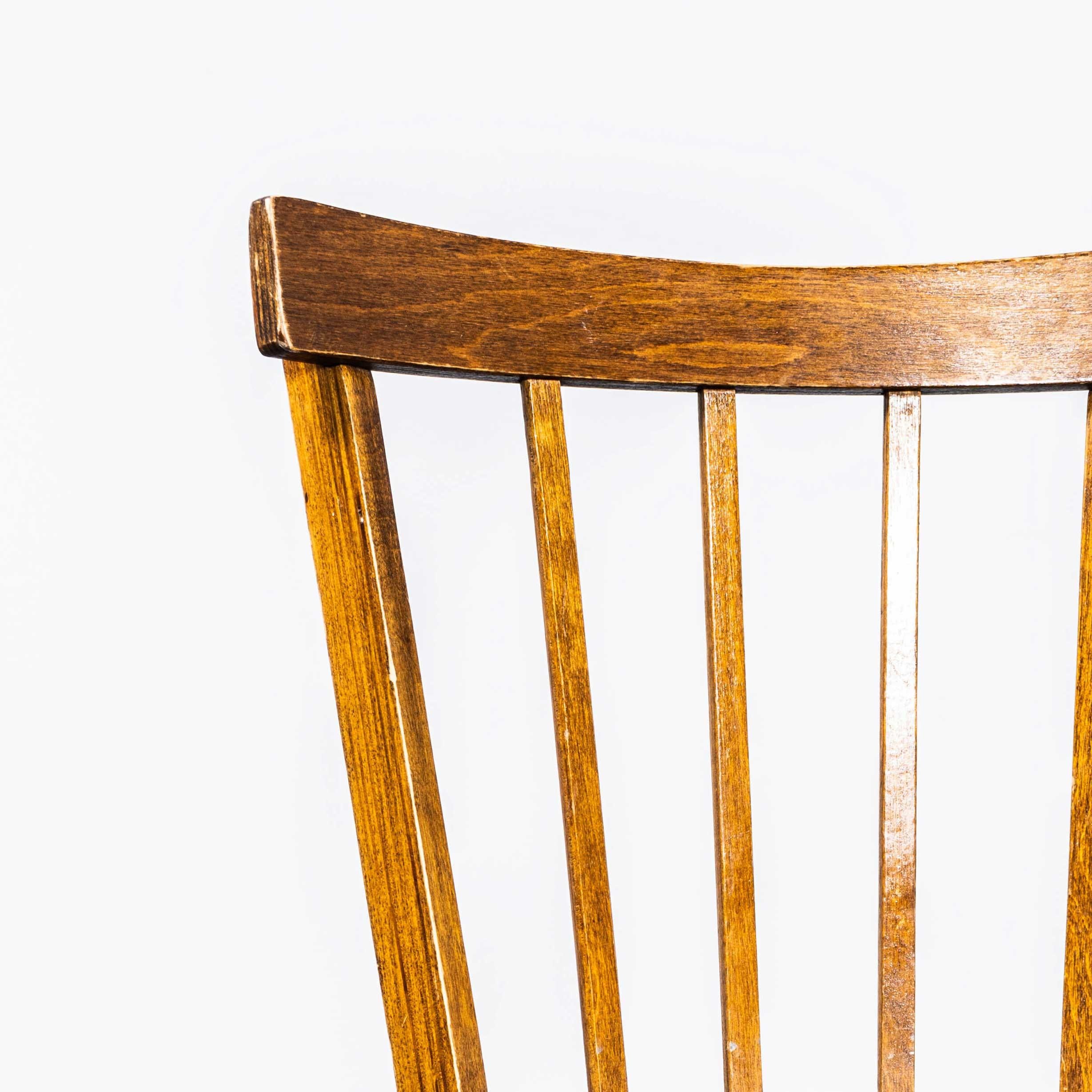 1950's Bentwood Debrecen Simple Stick back Dining Chairs - Set Of Four 3