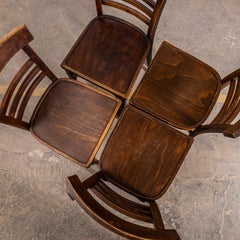 1950’s Bentwood Debrecen Tri Bar Back Dining Chairs – Set Of Four