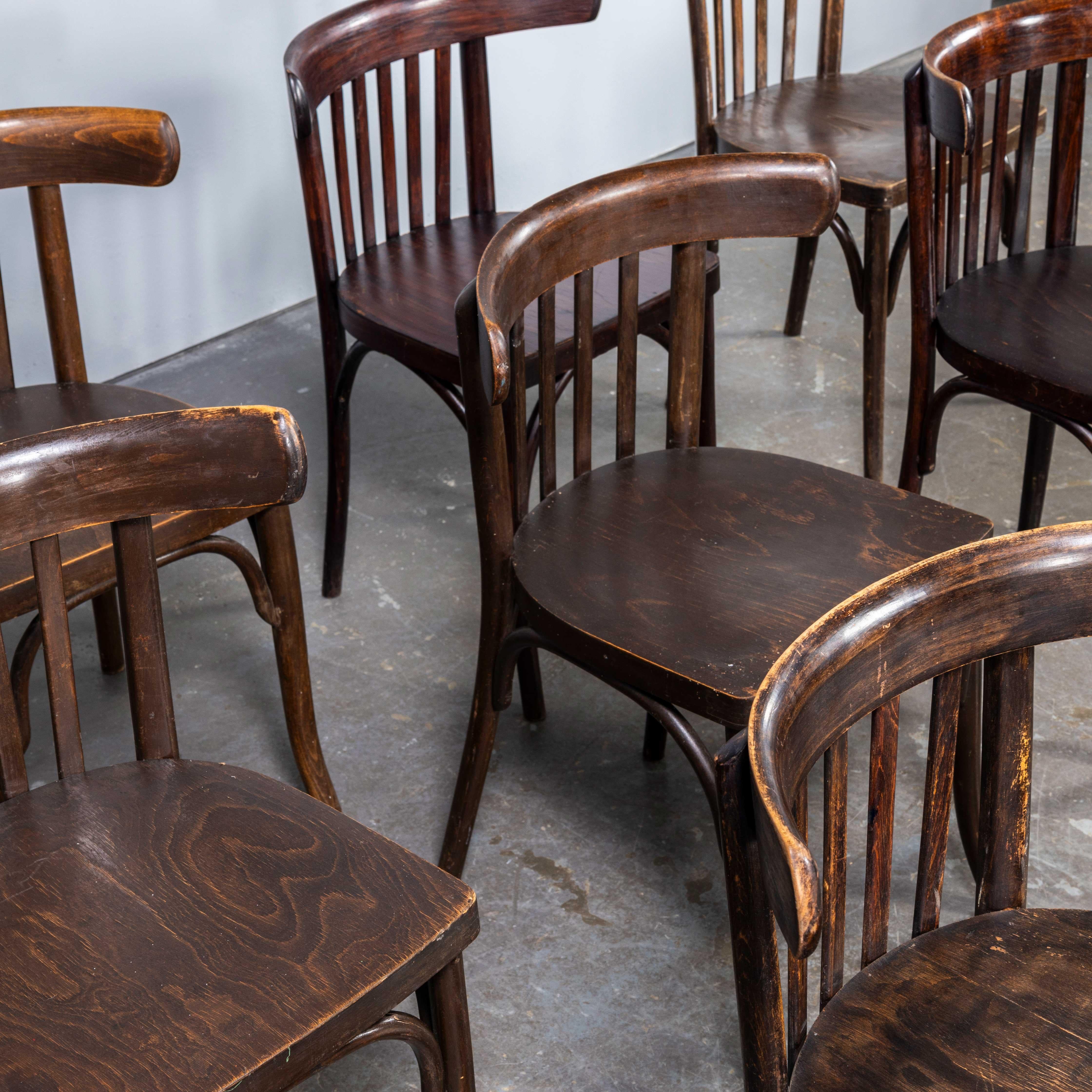 Hungarian 1950's Bentwood Debrecen Walnut Dining Chairs - Set Of Ten