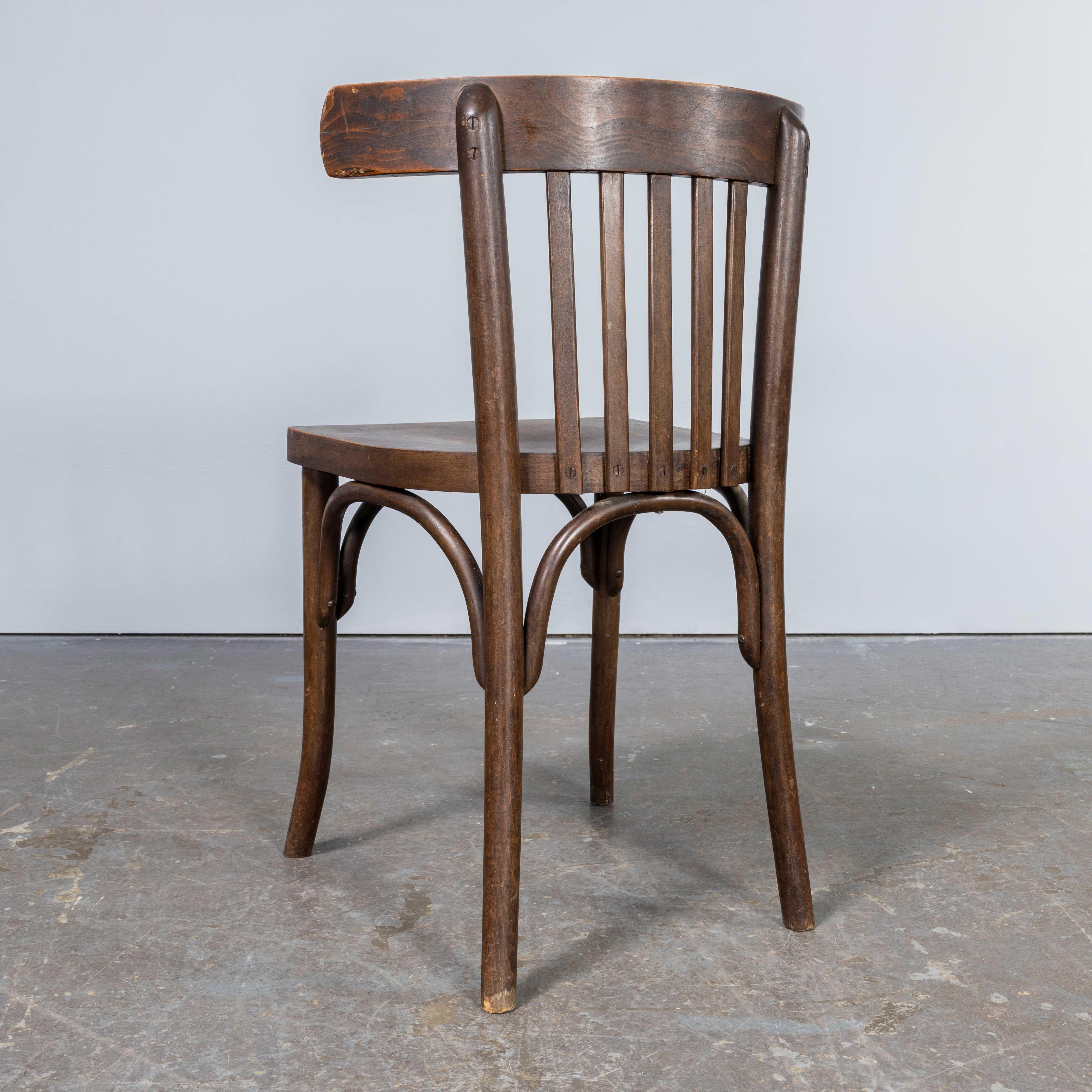 1950's Bentwood Debrecen Walnut Dining Chairs - Set Of Ten 3