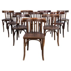 Used 1950's Bentwood Debrecen Walnut Dining Chairs - Set Of Ten