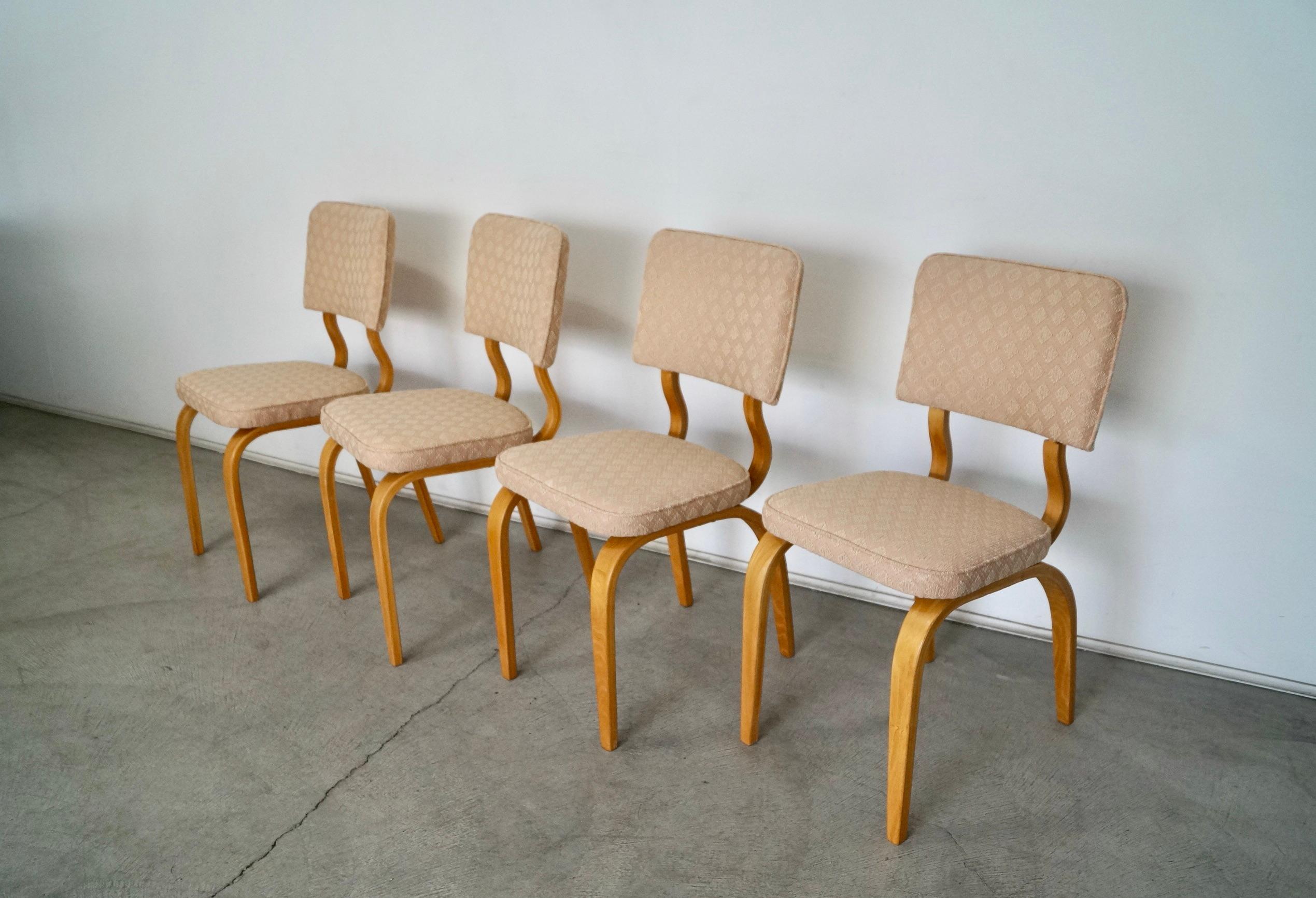 Mid-Century Modern 1950s Bentwood Dining Chairs