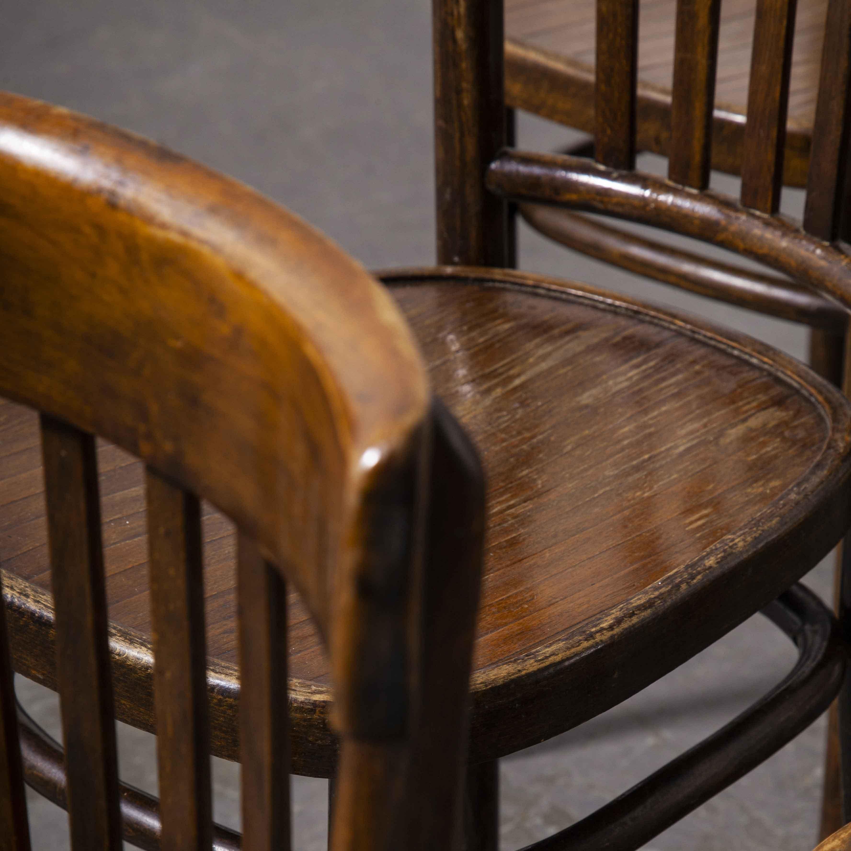 1950's Bentwood Dining Chairs, Dark Walnut - Set of Ten 6