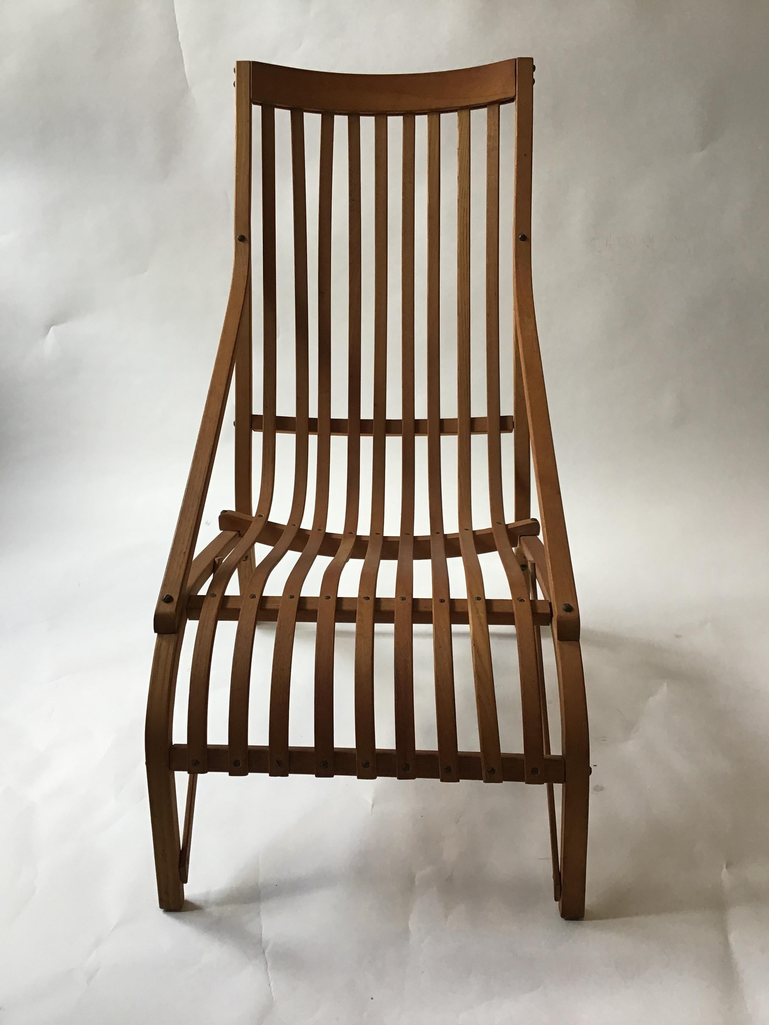 1950s bentwood lounge chair.