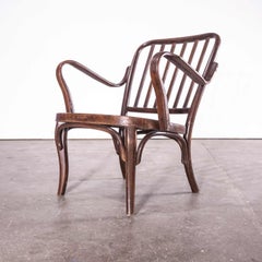 Ein Paar niedrige Sessel aus Bugholz, Thonet, Modell 752, Josef Frank, 1950er Jahre