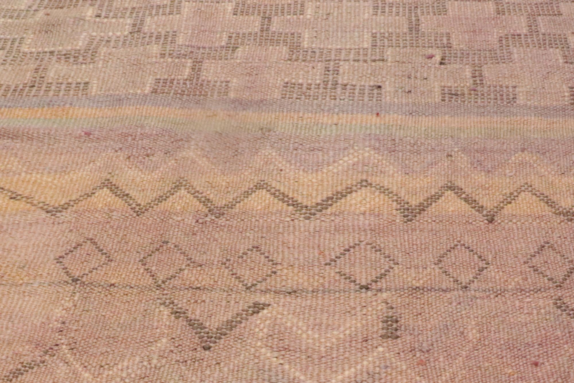 Marokkanischer Berber-Kilim-Teppich aus den 1950er Jahren 1
