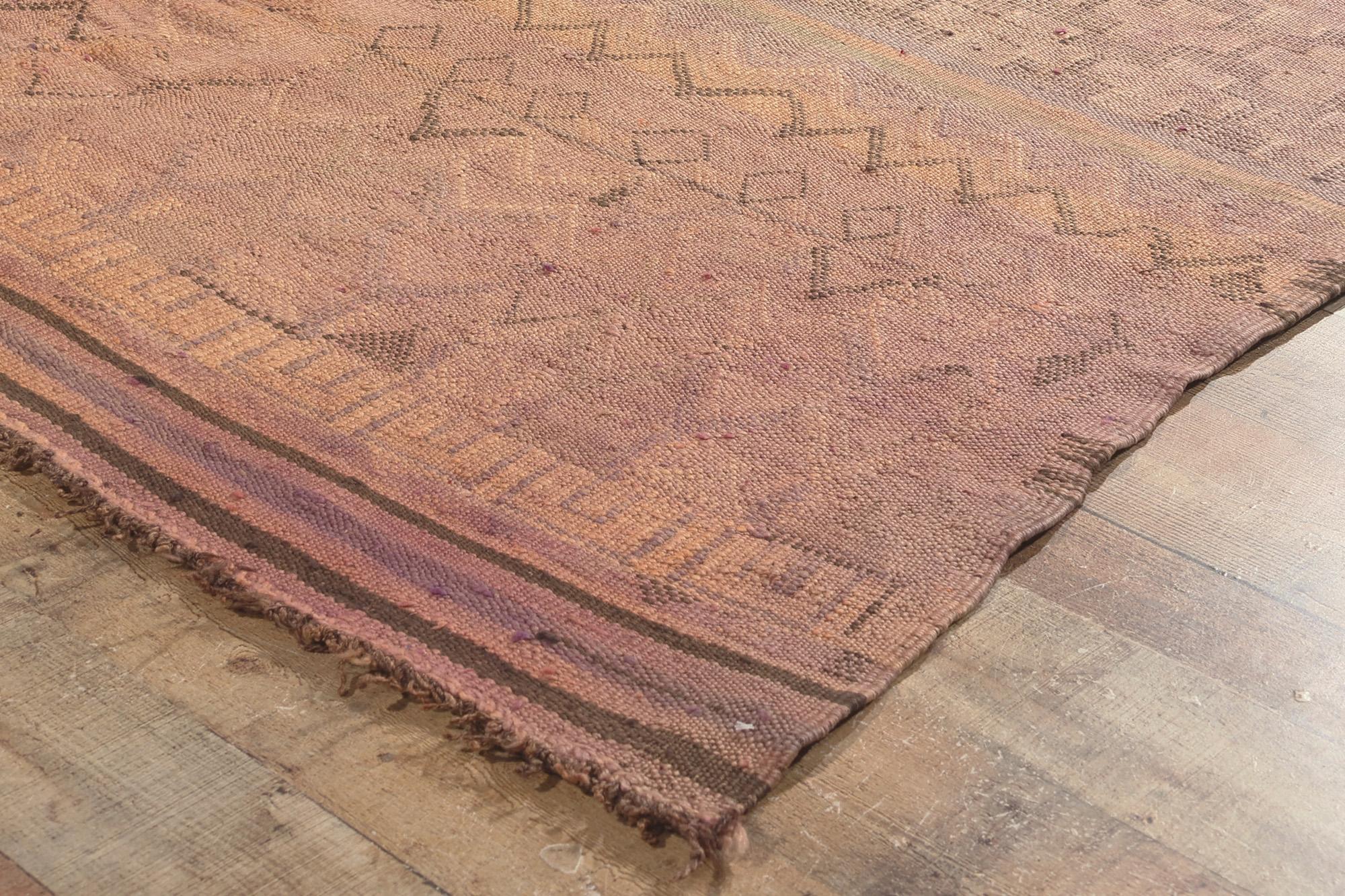 Marokkanischer Berber-Kilim-Teppich aus den 1950er Jahren 4