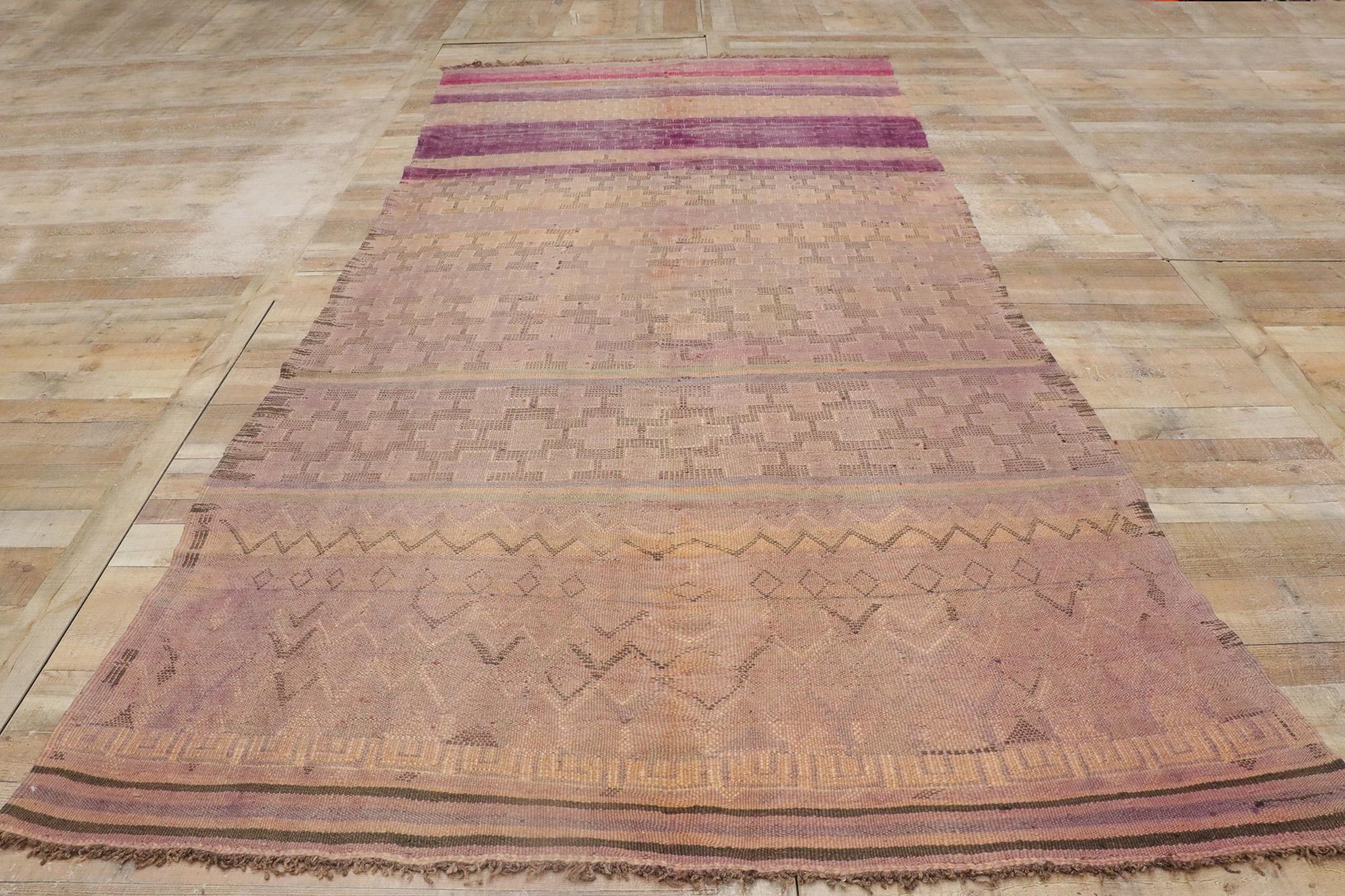 Marokkanischer Berber-Kilim-Teppich aus den 1950er Jahren 5