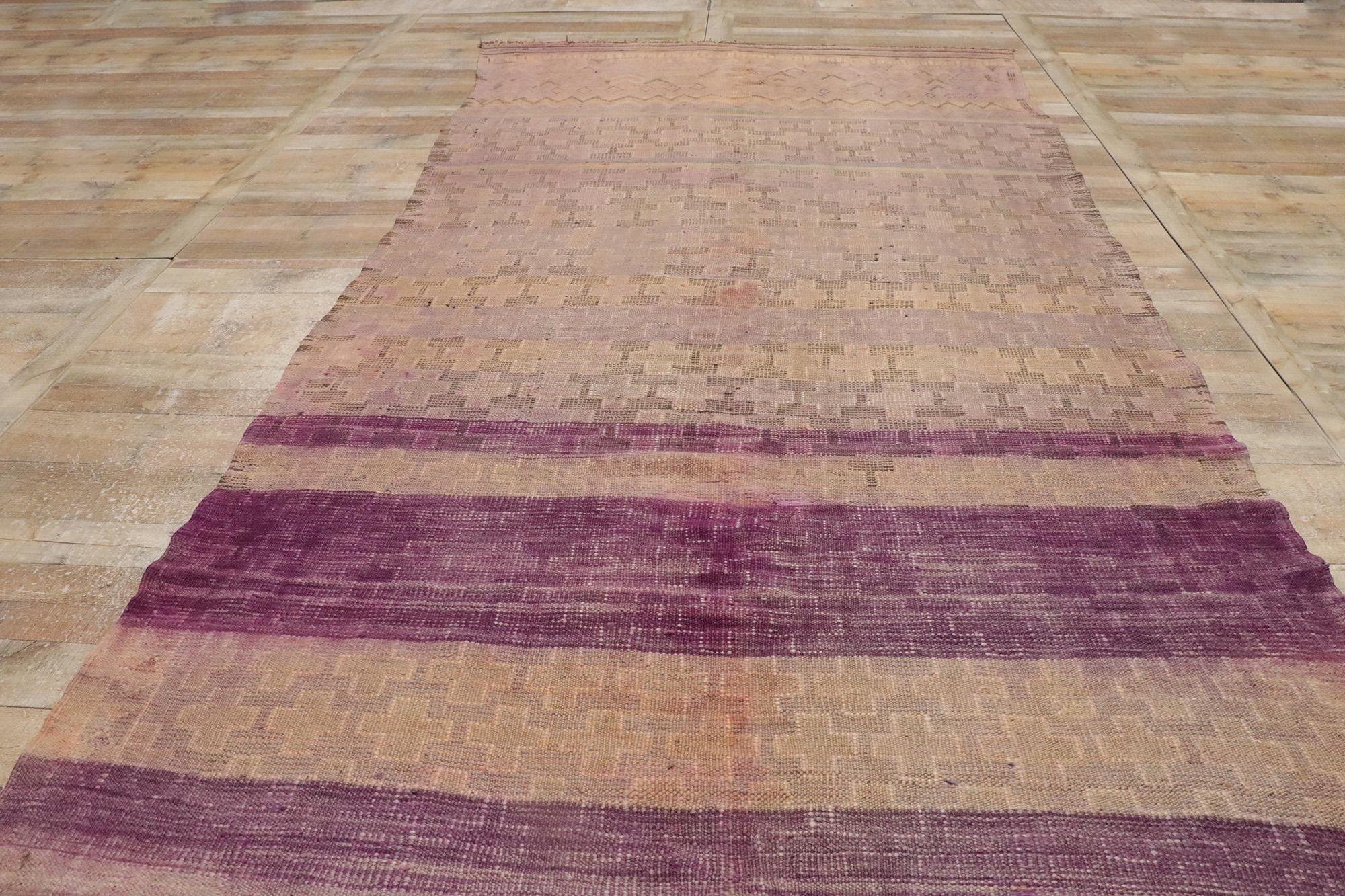 Marokkanischer Berber-Kilim-Teppich aus den 1950er Jahren 6