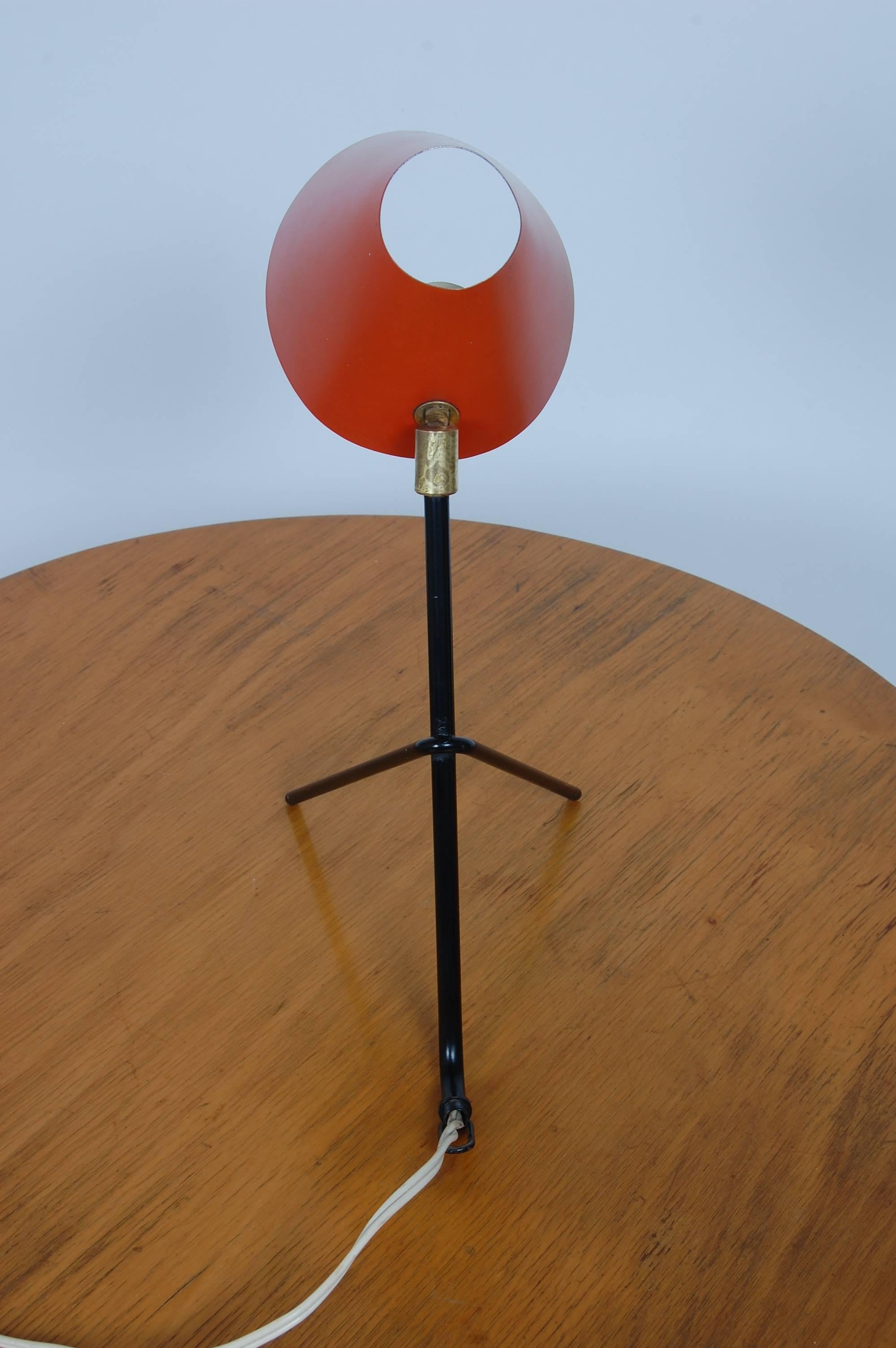Mid-Century Modern 1950s Bergboms of Sweden Grasshopper Hang-All Table Lamp