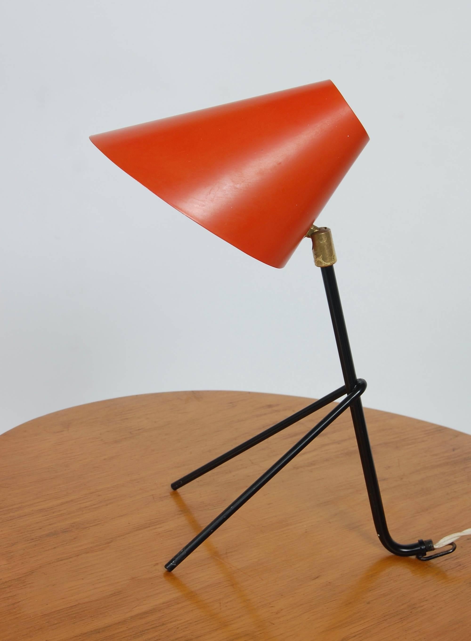 Swedish 1950s Bergboms of Sweden Grasshopper Hang-All Table Lamp