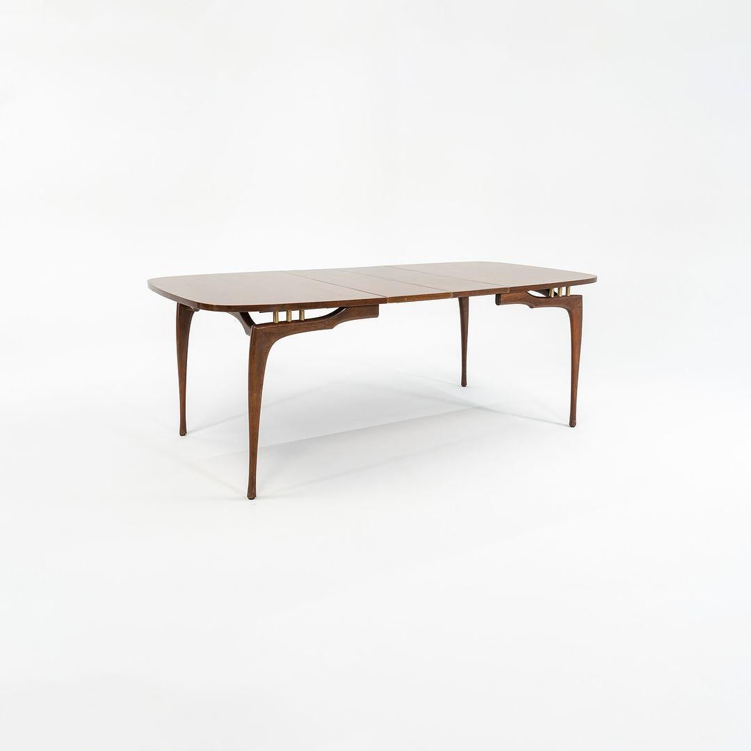 Moderne 1950s Bertha Schaefer Walnut Dining Set w/ Table & 5 Chairs en vente