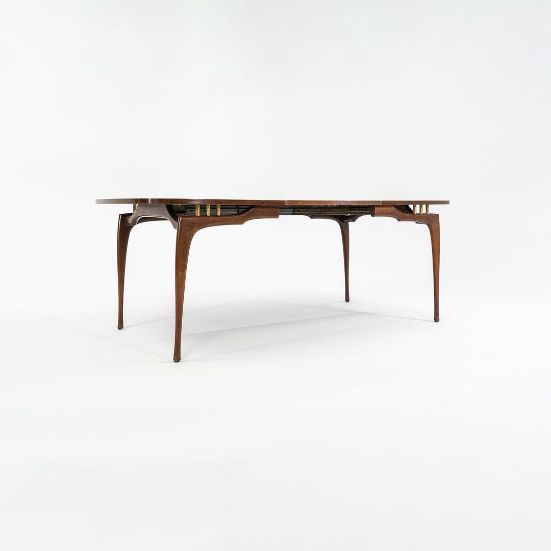 italien 1950s Bertha Schaefer Walnut Dining Set w/ Table & 5 Chairs en vente