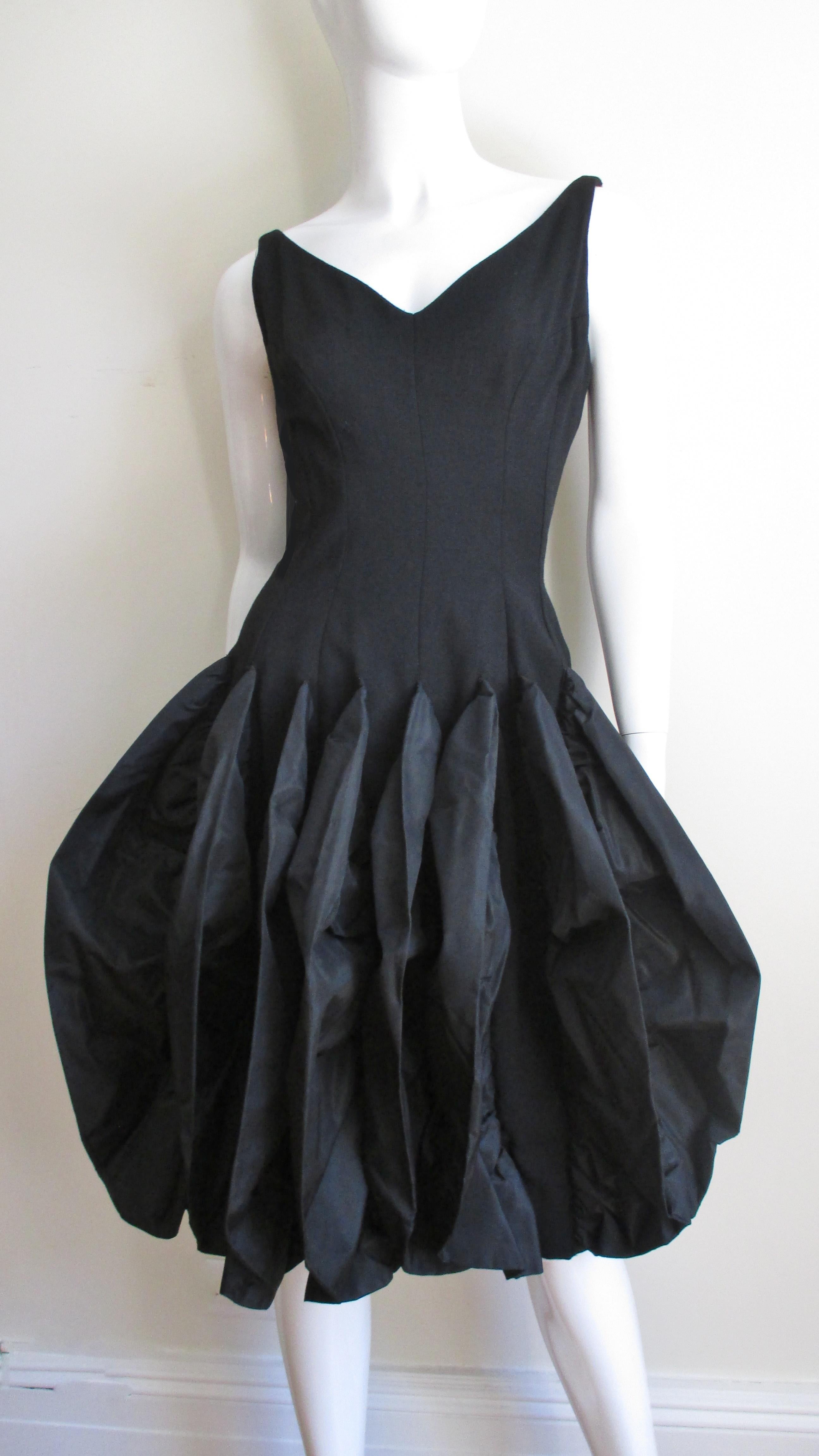 Betty Carol 1950s Sculptural Dress  In Good Condition For Sale In Water Mill, NY