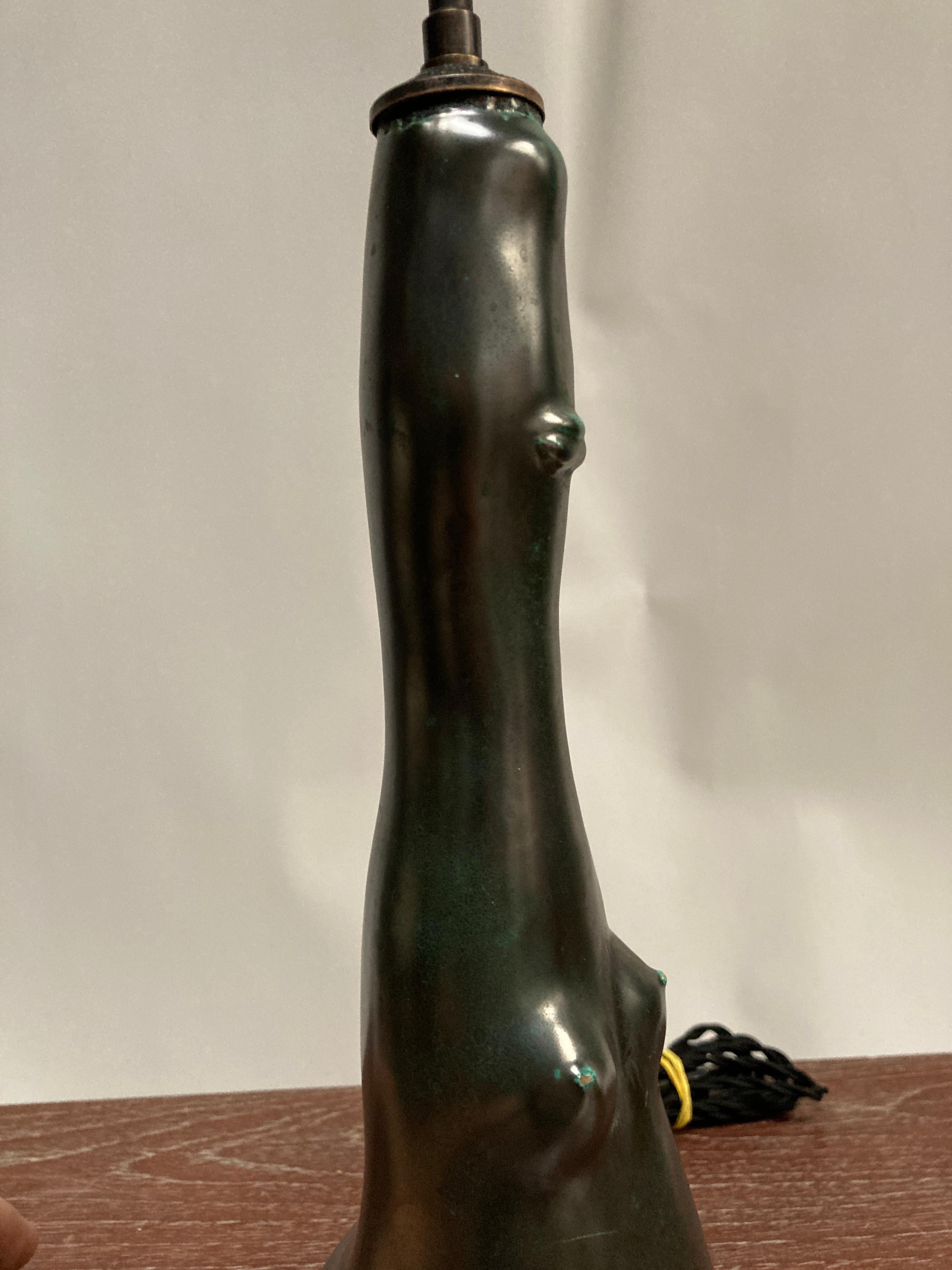 1950's Biomorphic ceramic lamp By Vallauris In Good Condition For Sale In Bois-Colombes, FR