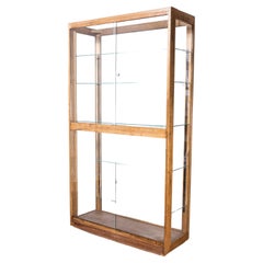 1950's Birch Glass Shop Display Cabinet - Belgian