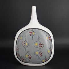 1950s Italian Studio Vase Organic Abstract Drawing Mid-Century Bitossi Raymor