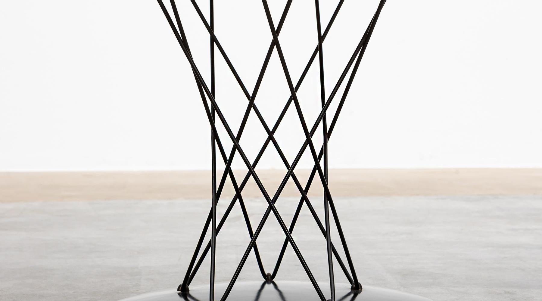 Mid-Century Modern 1950s Black and White Occasional Table 'Model 87' by Isamu Noguchi For Sale