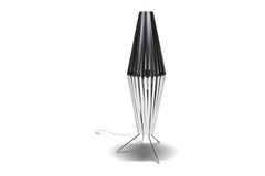 1950s Black and White Tripod Floor Lamp