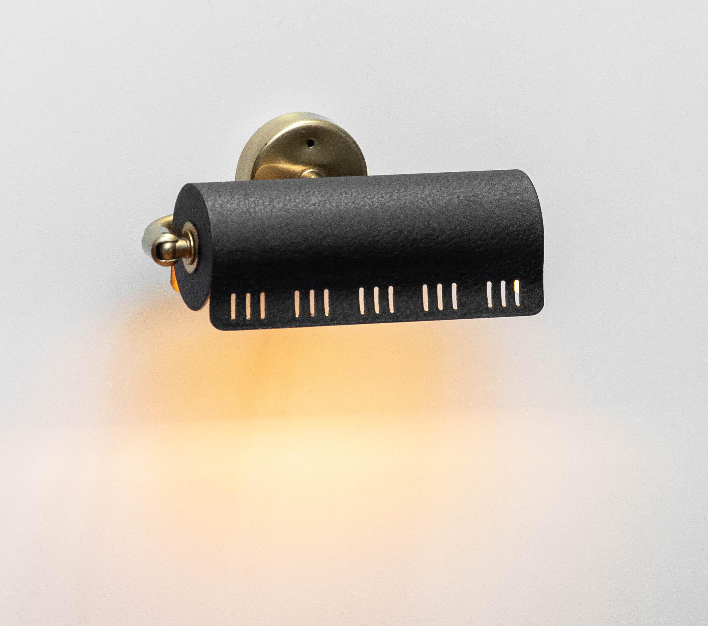 1950s Black Bed Reading / Wall Lights Sconces 'Model 8260' By Falkenberg Sweden. en vente 2
