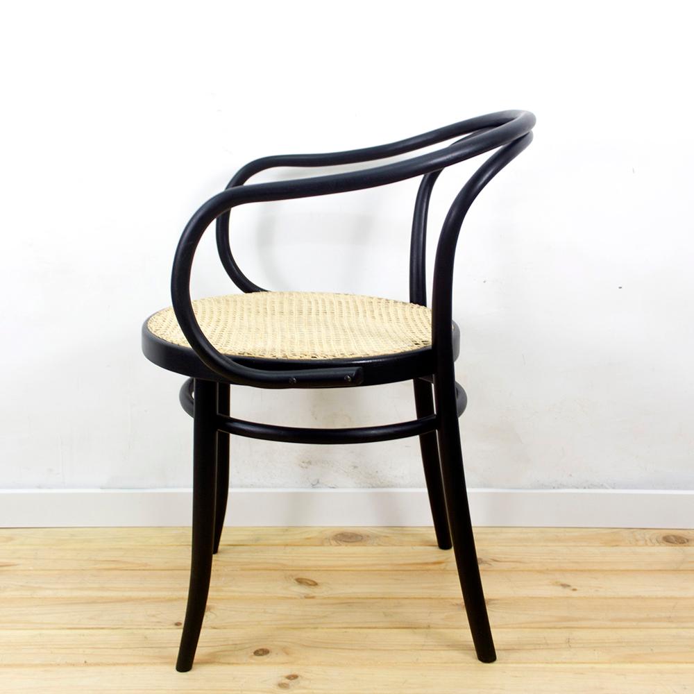 20th Century 1950s Black Bentwood Armchair by Ton, Czechoslovakia For Sale