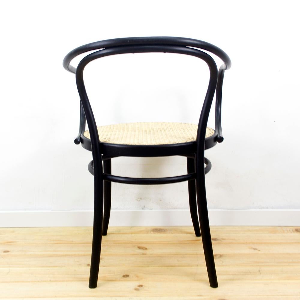 1950s Black Bentwood Armchair by Ton, Czechoslovakia For Sale 2