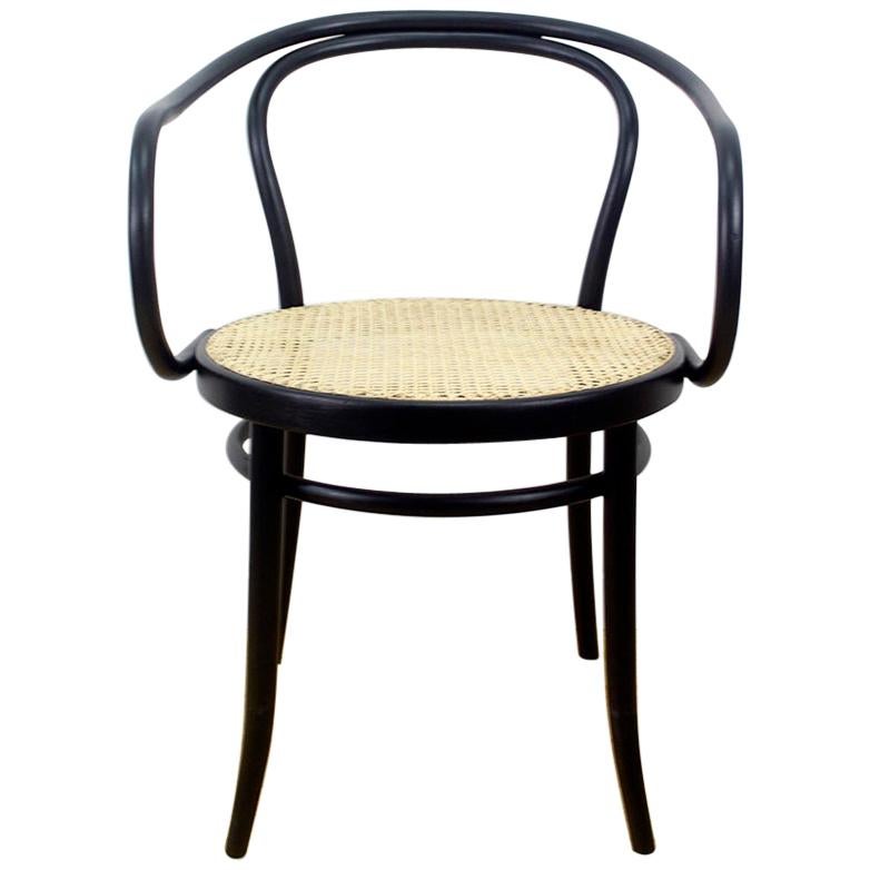 1950s Black Bentwood Armchair by Ton, Czechoslovakia For Sale