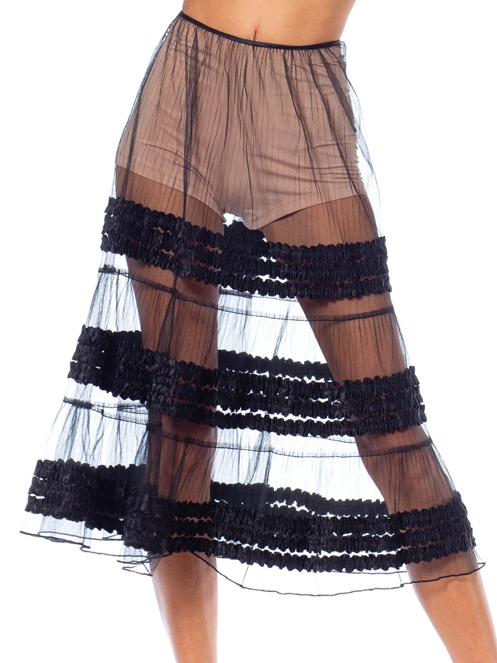 black petticoat skirt