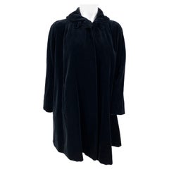 1950s Black Velvet Evening Jacket