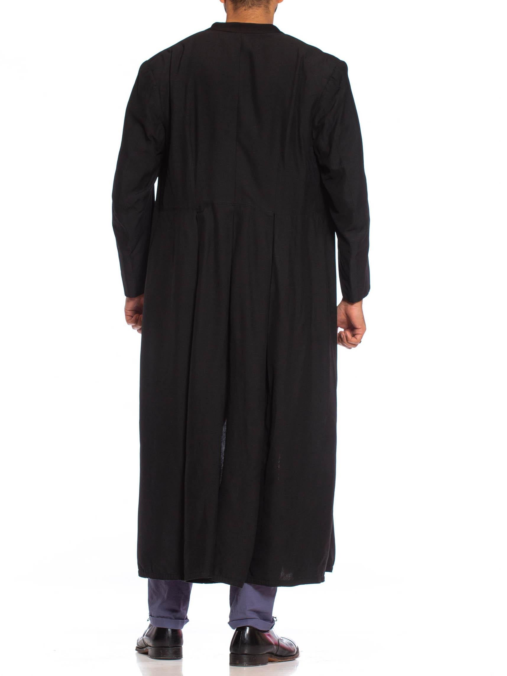 1950S Black Wool Gothic Men's Priest Roman Cassock Coat at 1stDibs ...